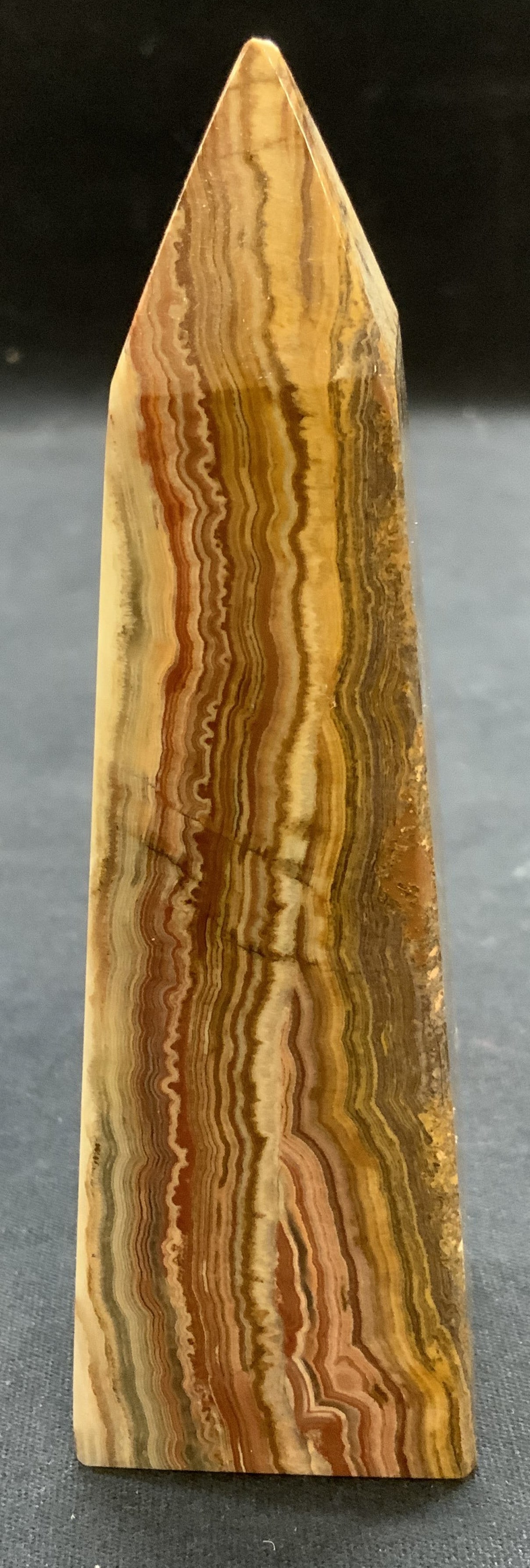 Tan/Red Banded Agate Obelisk Tower (1 of 6)