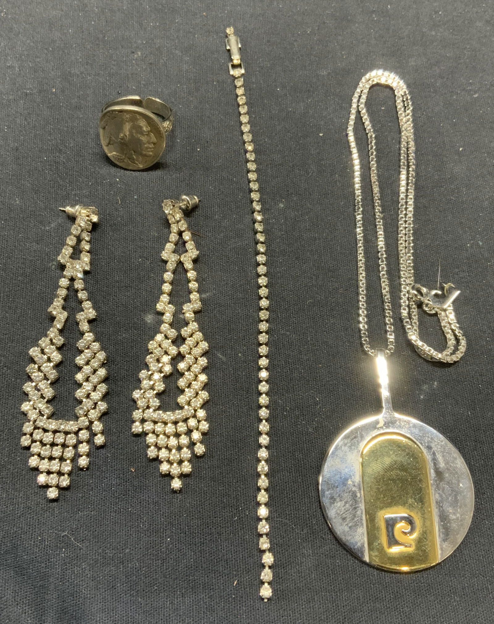 4 Emmons Crystal Bracelet, Buffalo Nickel Ring (1 of 8)