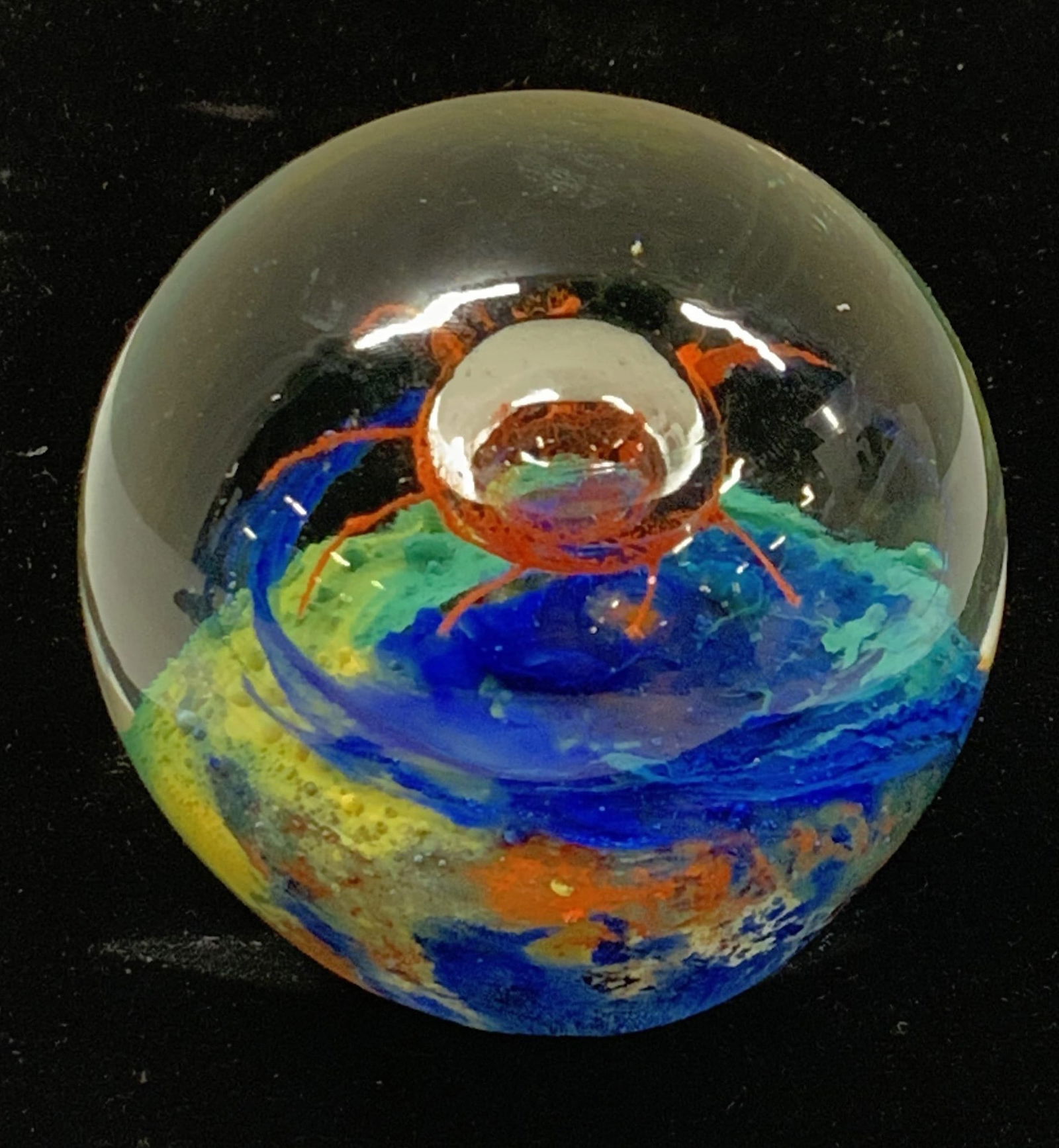 Blown Glass Ocean Motif Paperweight (1 of 8)