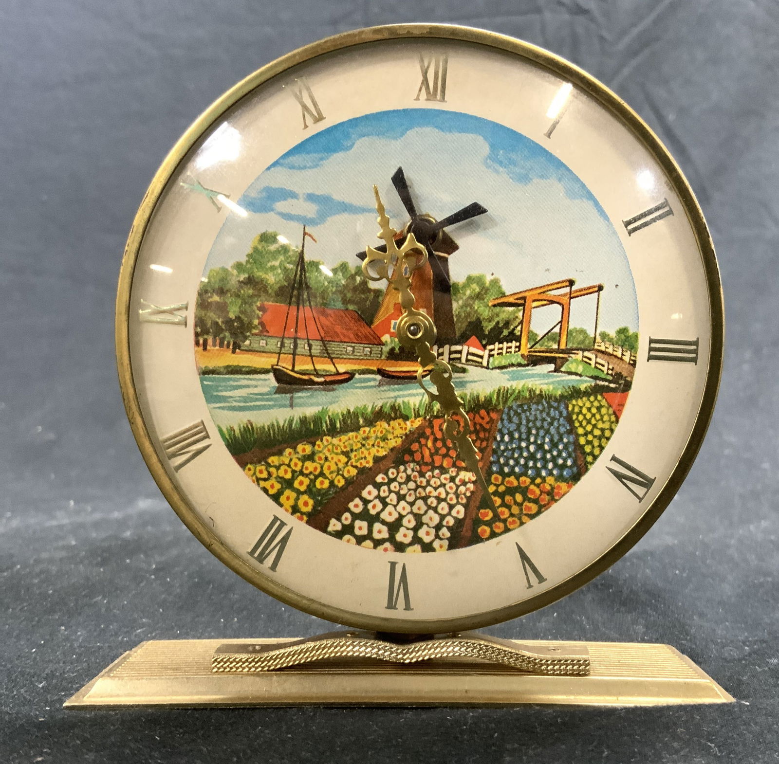 Vintage Metal Dutch Tabletop Clock (1 of 6)