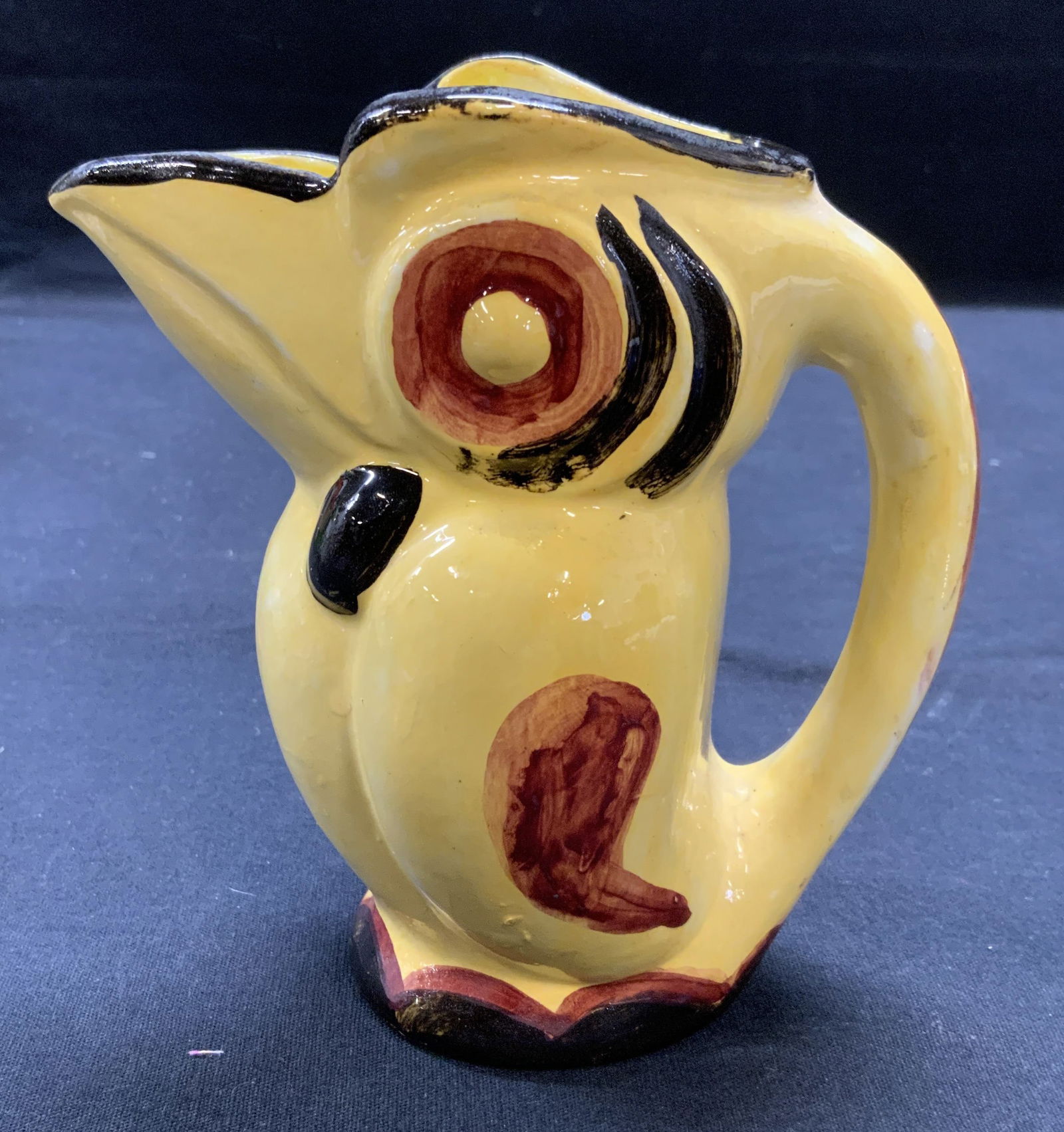 Signed Vintage Ceramic Toucan Pitcher (1 of 6)