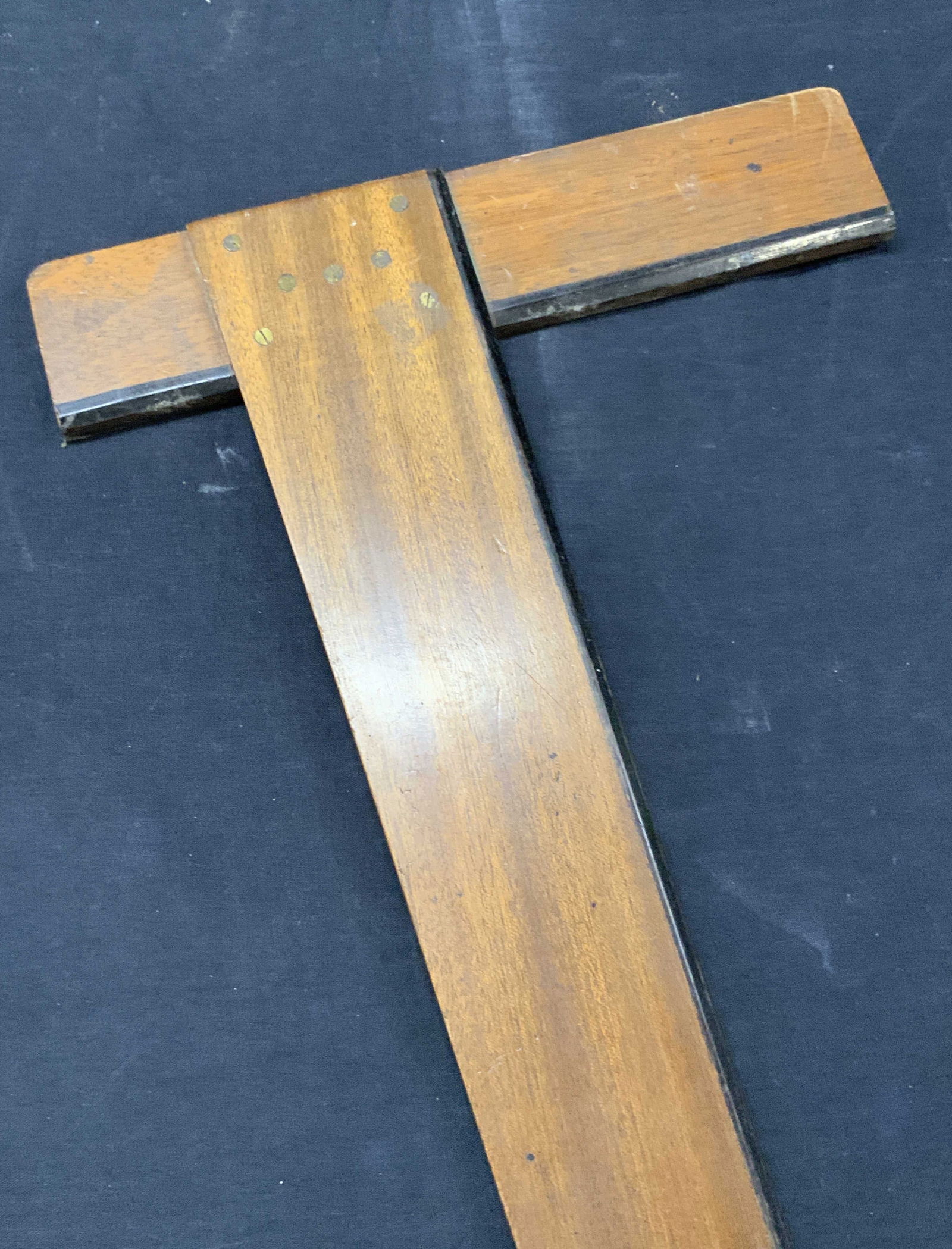 Vintage Wood Crafted T Square Tool (1 of 7)