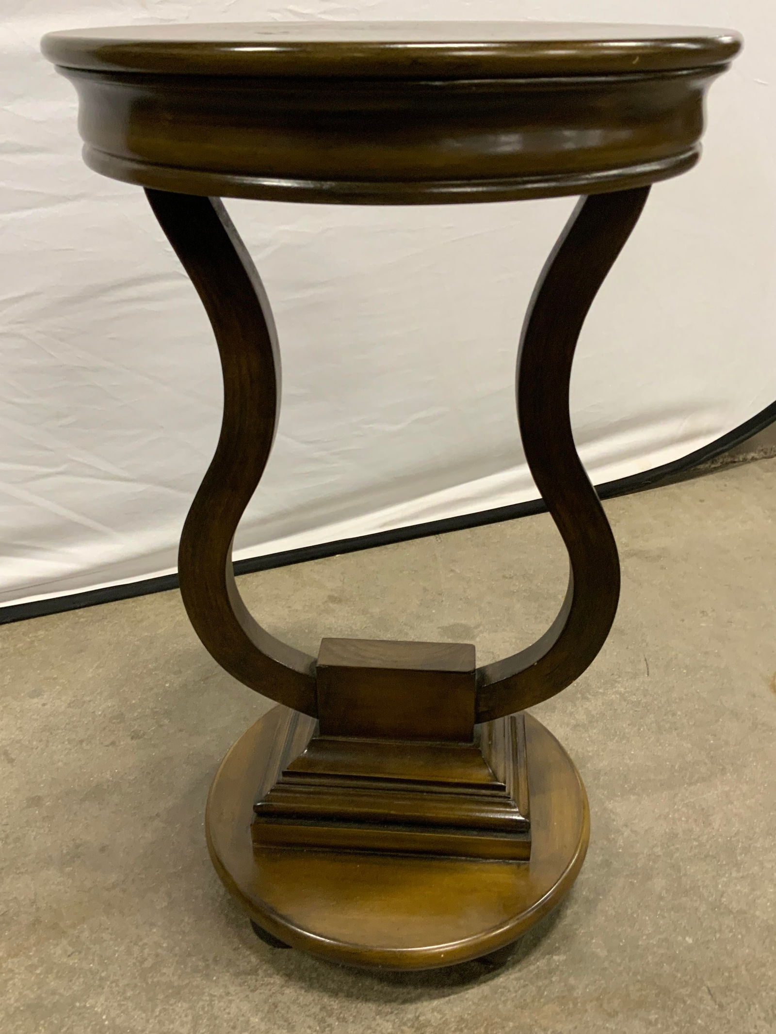 DONGHE FURNITURE CO. Circular Wooden Side Table (1 of 13)