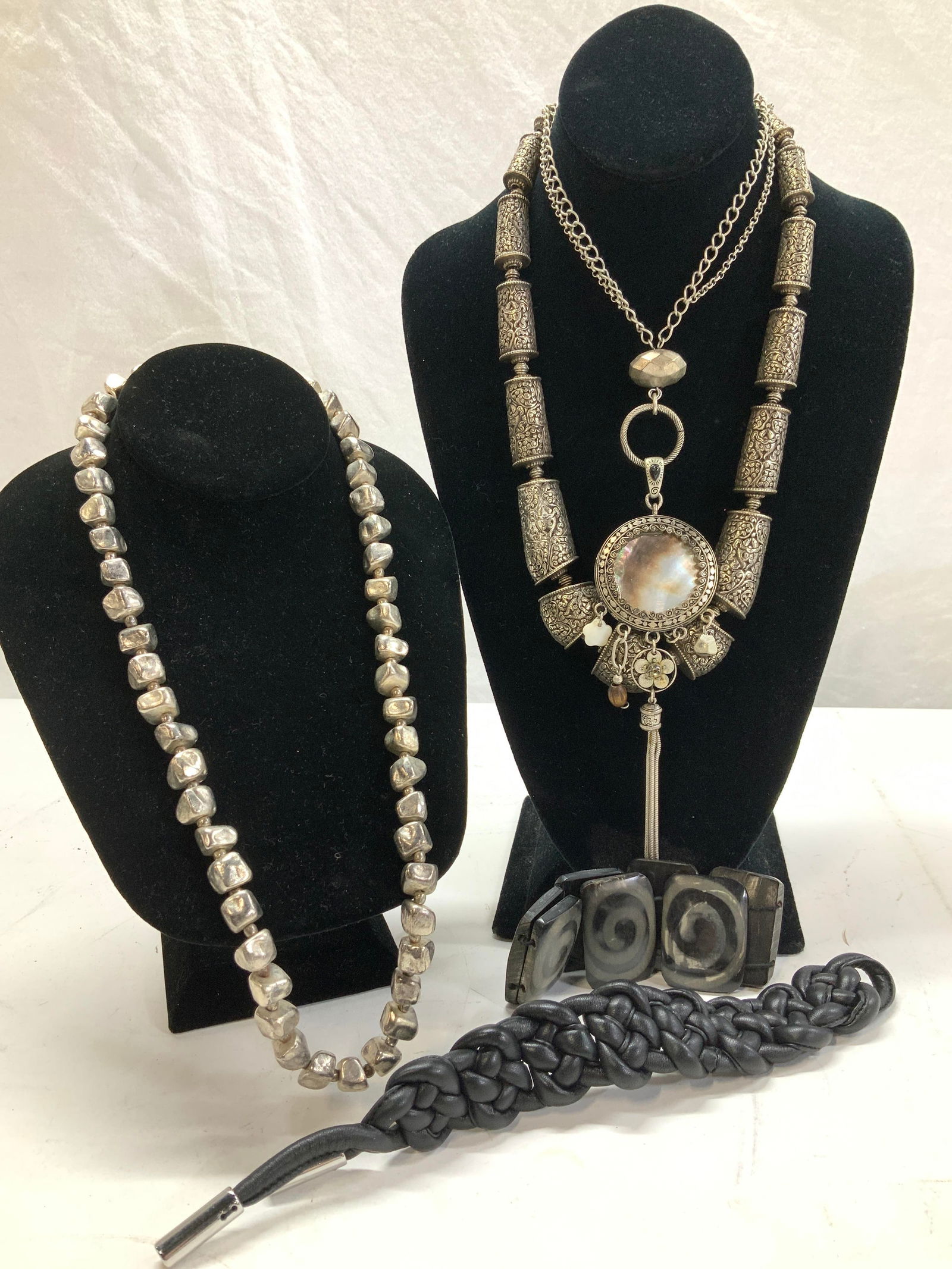 5 Leather Bracelet, Bali style Necklace, Jewelry (1 of 10)