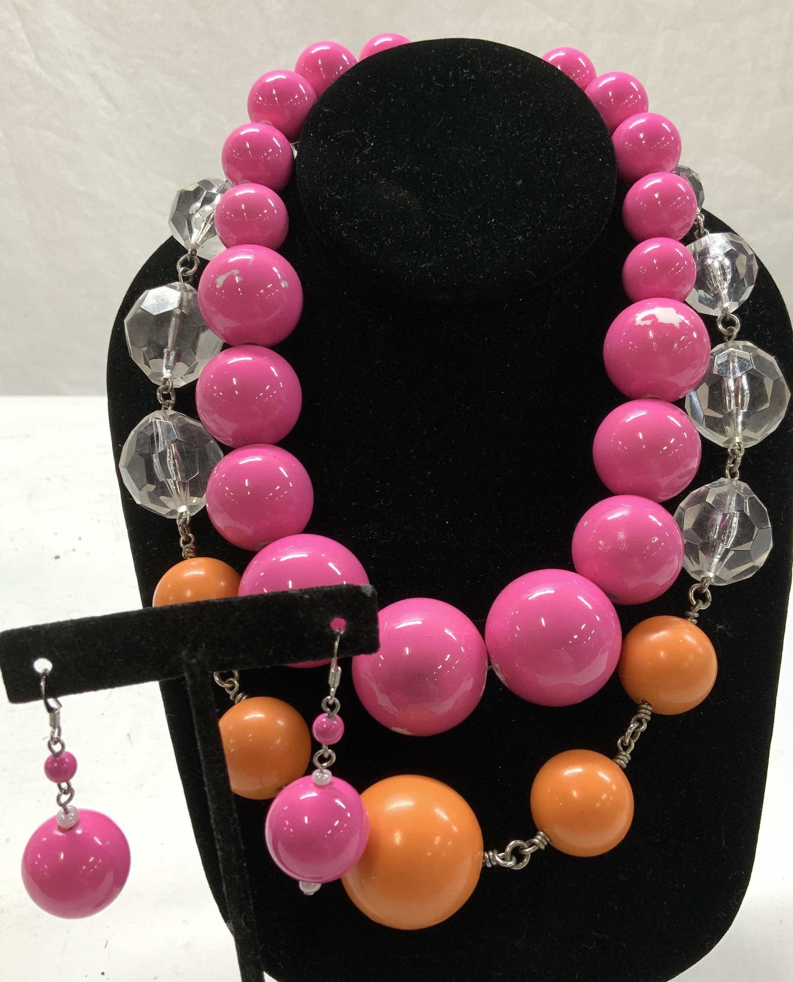 Pink Jewelry Bead Set, Chunky Bead Necklace, 3 (1 of 6)