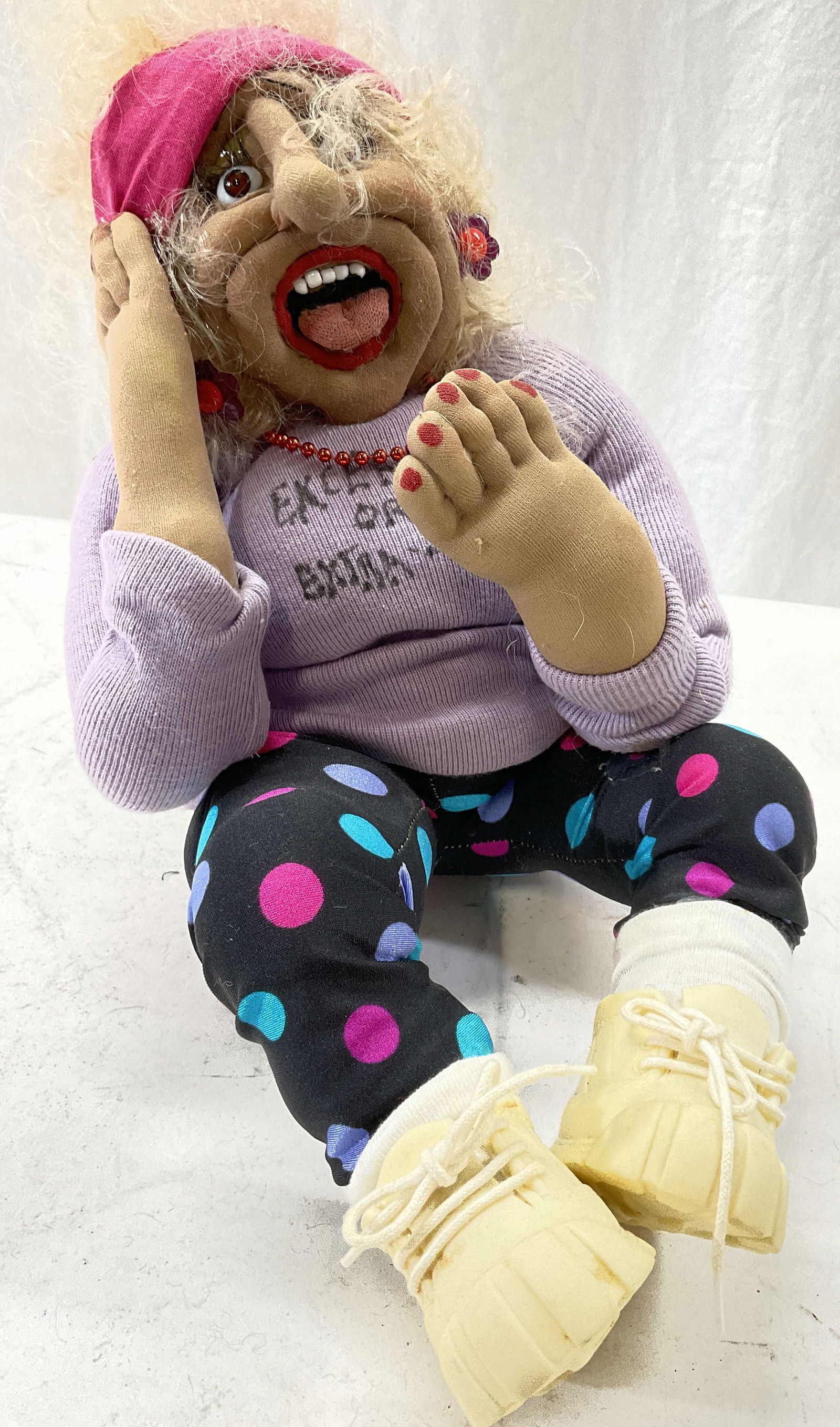 Elderly Lady Exercising Doll (1 of 5)