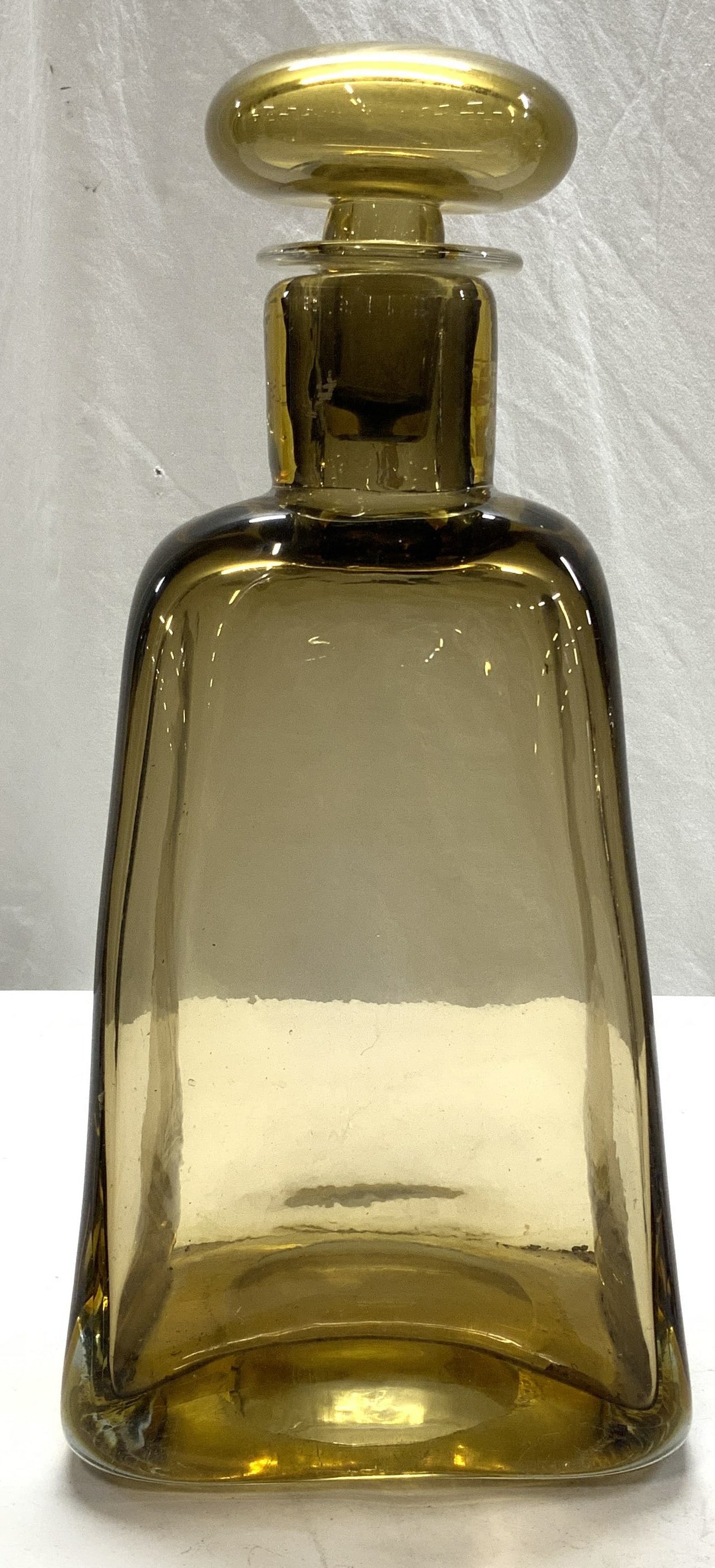 VENINI MURANO Blown Glass Heavy Decanter, ITALY (1 of 9)