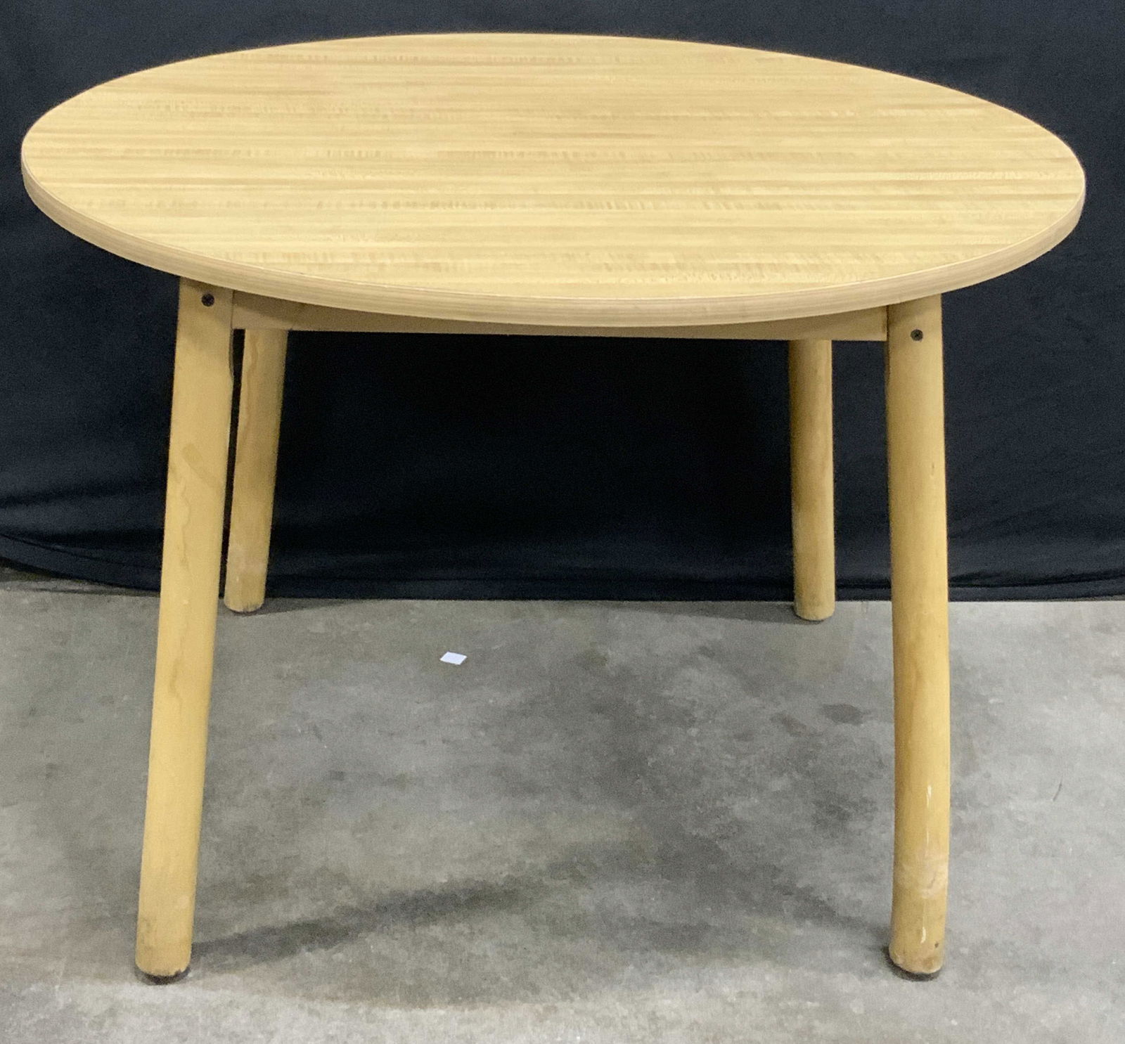 Vintage Wooden Circular Side Table (1 of 10)