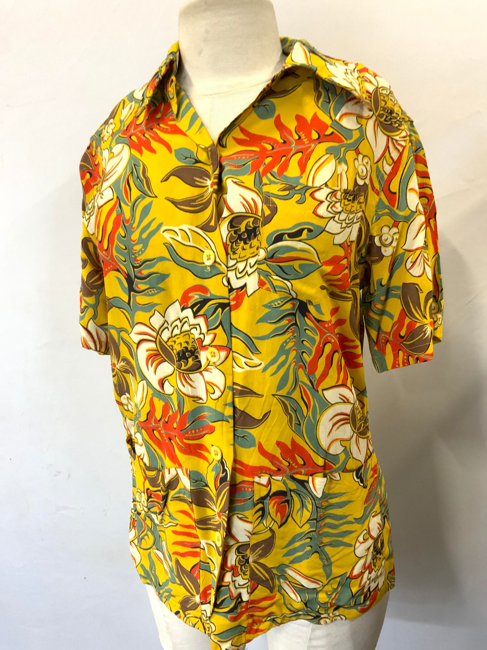 Jantzen USA Botanical Button Down Shirt (1 of 6)