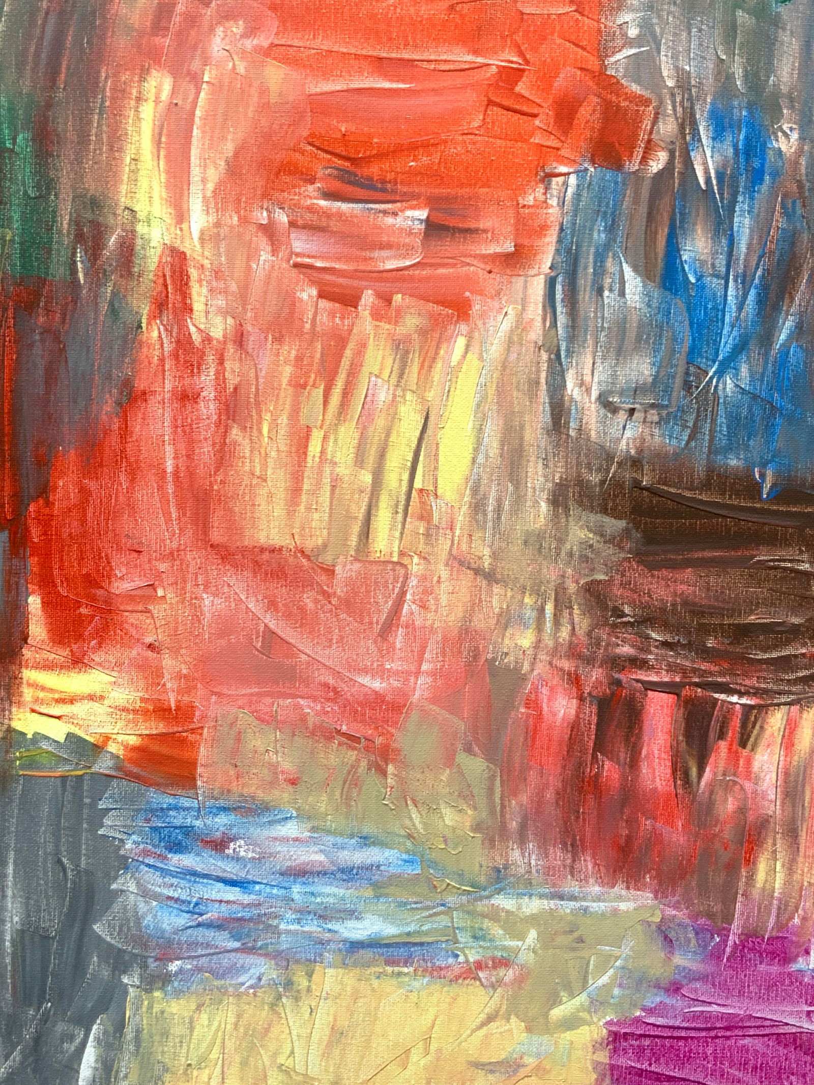 Joseph Bierwirth Sgn Abstract Painting 20in 2019 (1 of 9)