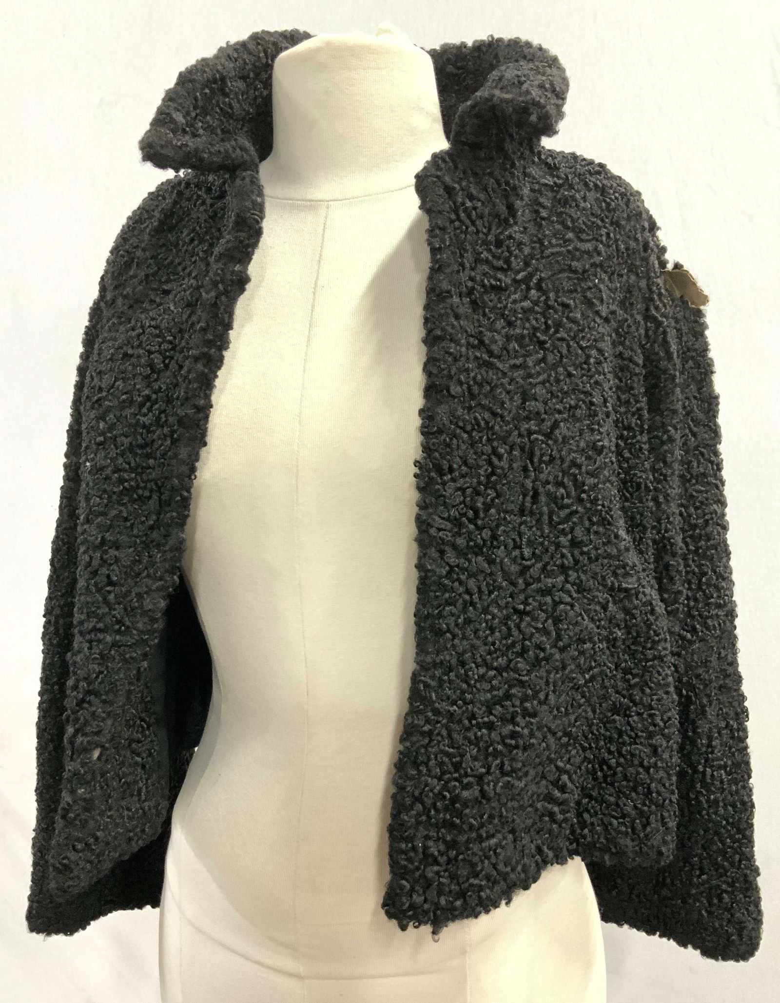 Bespoke Curley Lamb Vintage Crop Jacket (1 of 12)