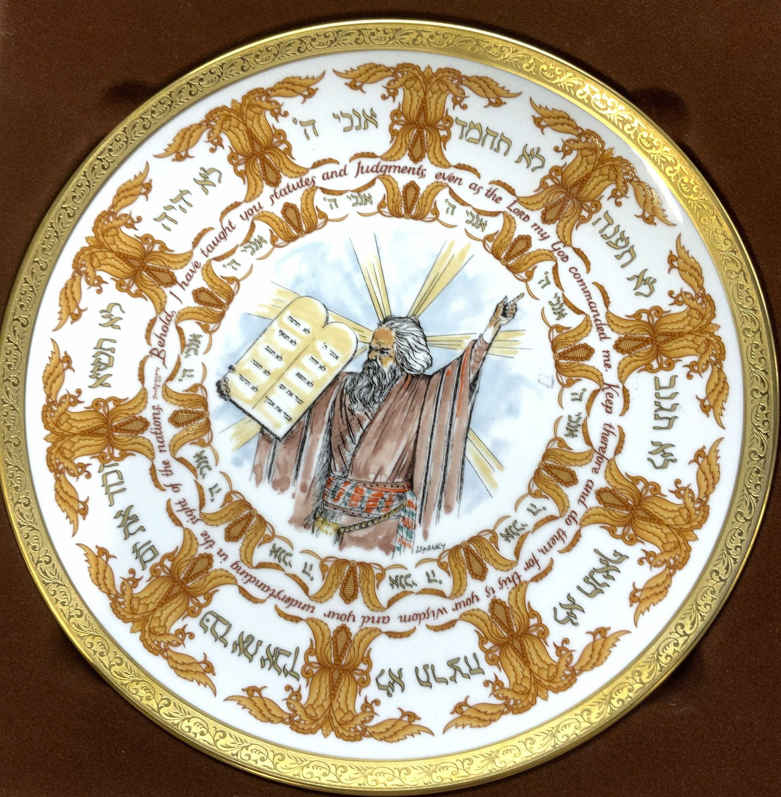 GOEBEL ISPANKY 2ndEd 10 Command Plate Germany 1979 (1 of 8)