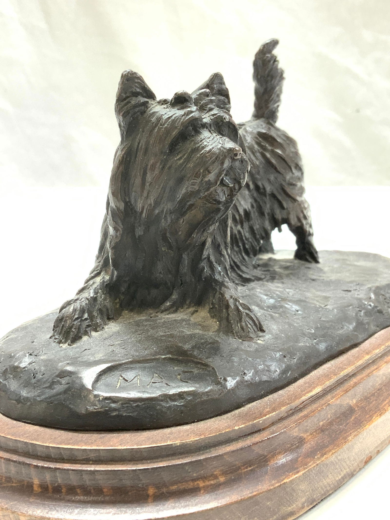 A. Coello de Portugal MAC Bronze Dog Sculpture, Signed (1 of 8)