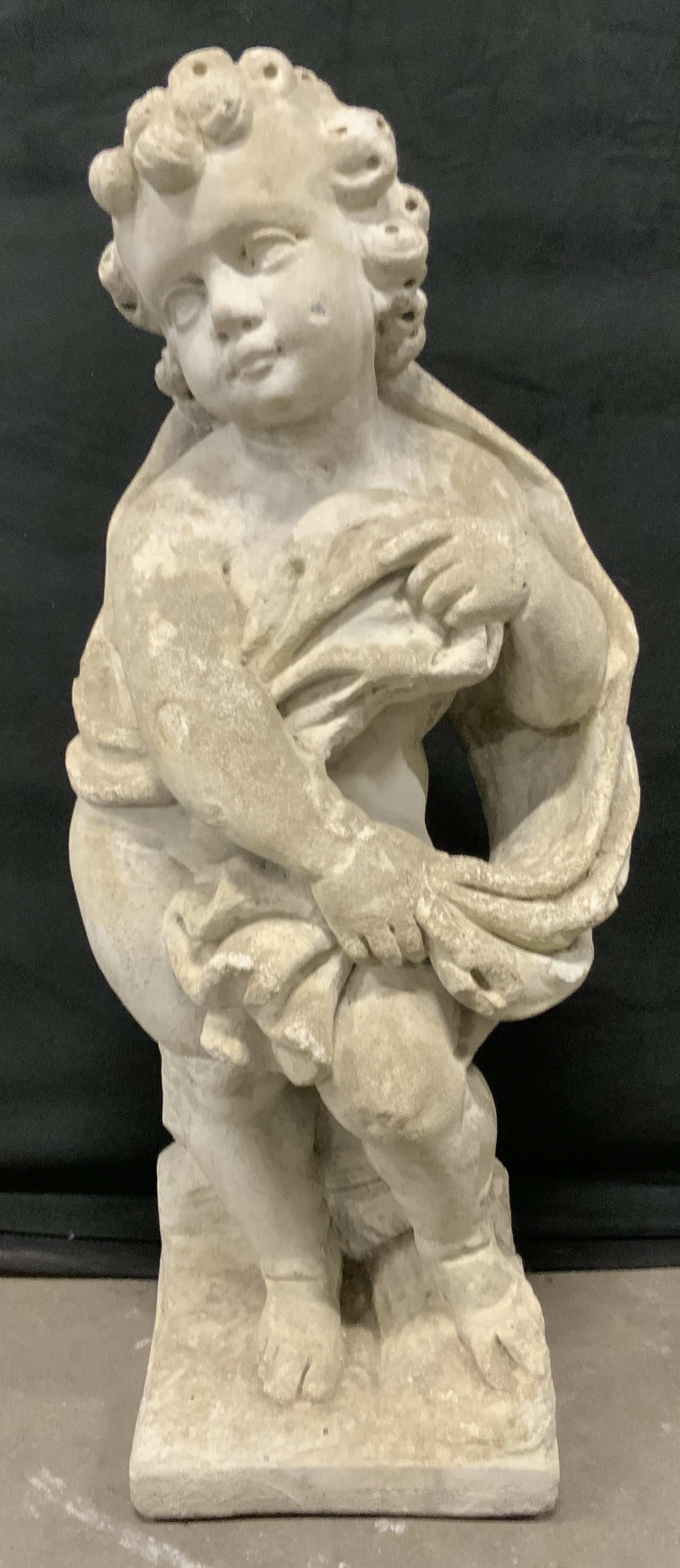 Vintage Cement Putti Garden Statuary 2ft (1 of 11)