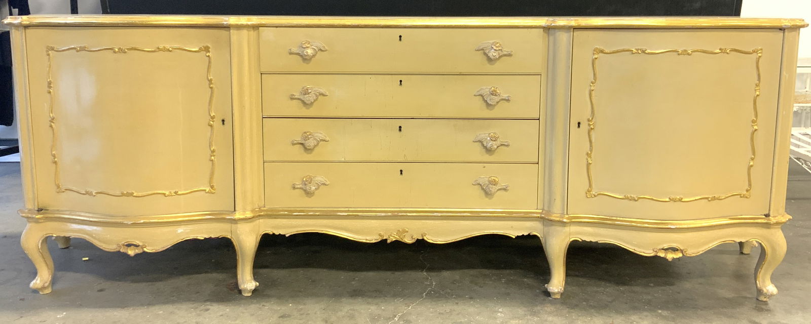 Antique Hand Painted Austrian Wooden Sideboard (1 of 10)