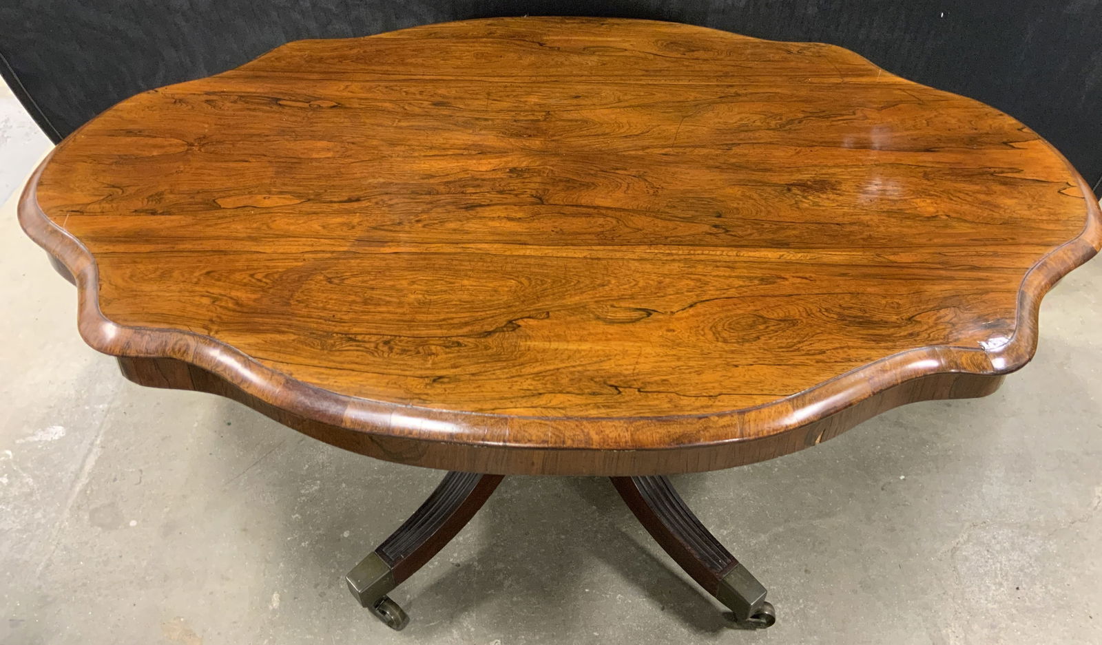 Vtg Carved Wooden English Breakfast Table Casters (1 of 10)