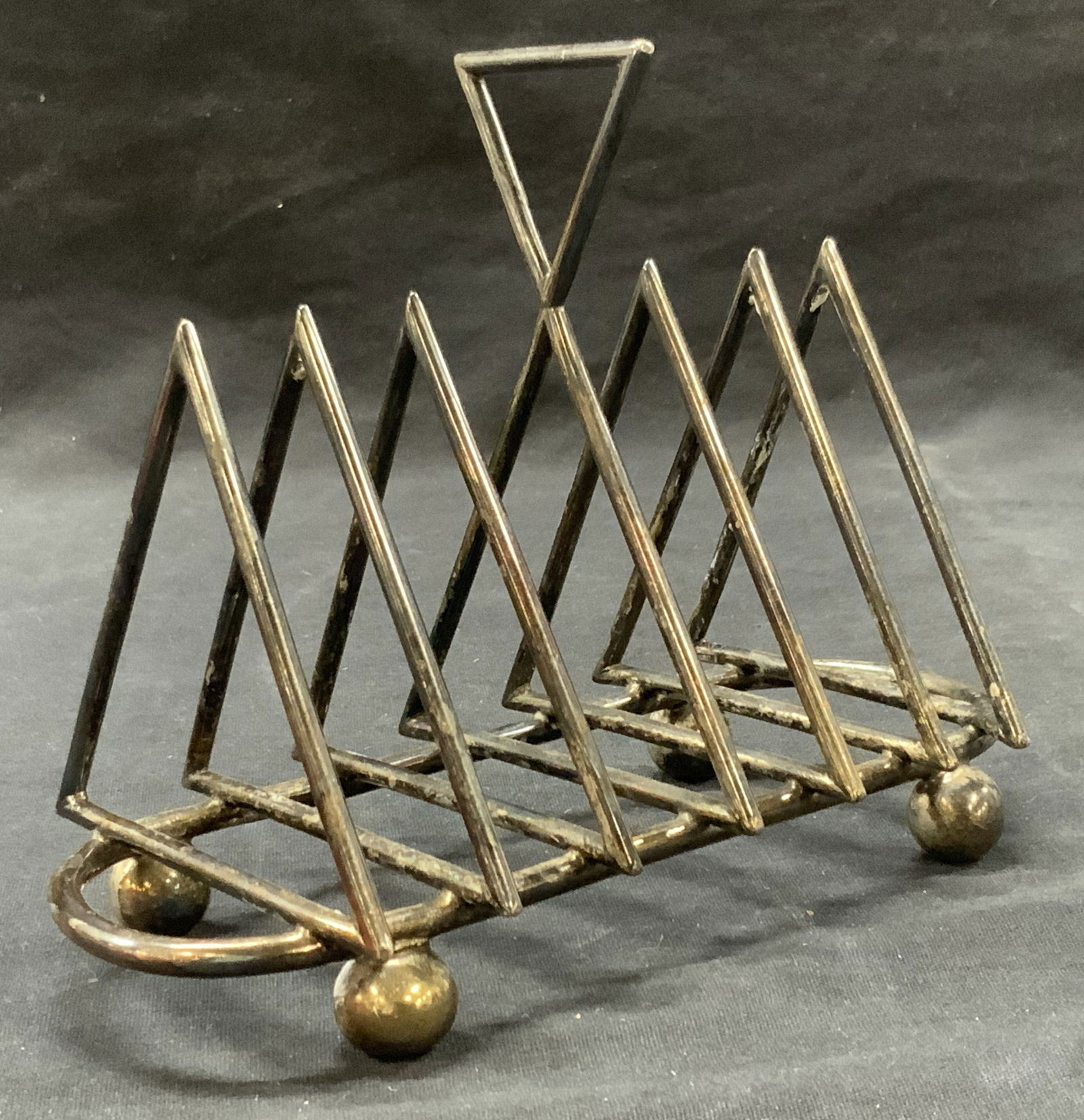 Antq Art Deco Silver Plate Toast Rack (1 of 7)