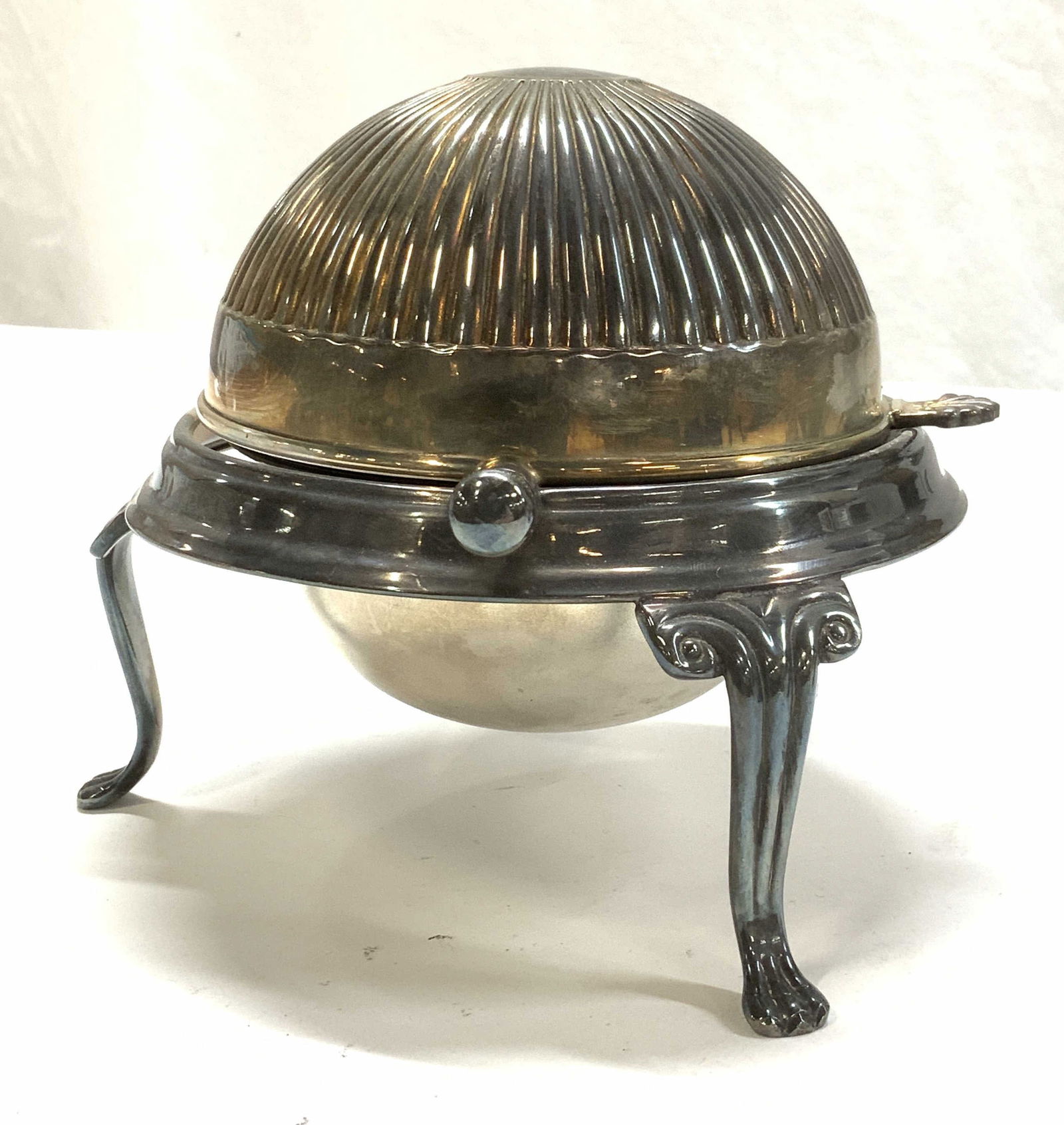 Sheffield EPNS Roll Top Butter Dish England (1 of 9)