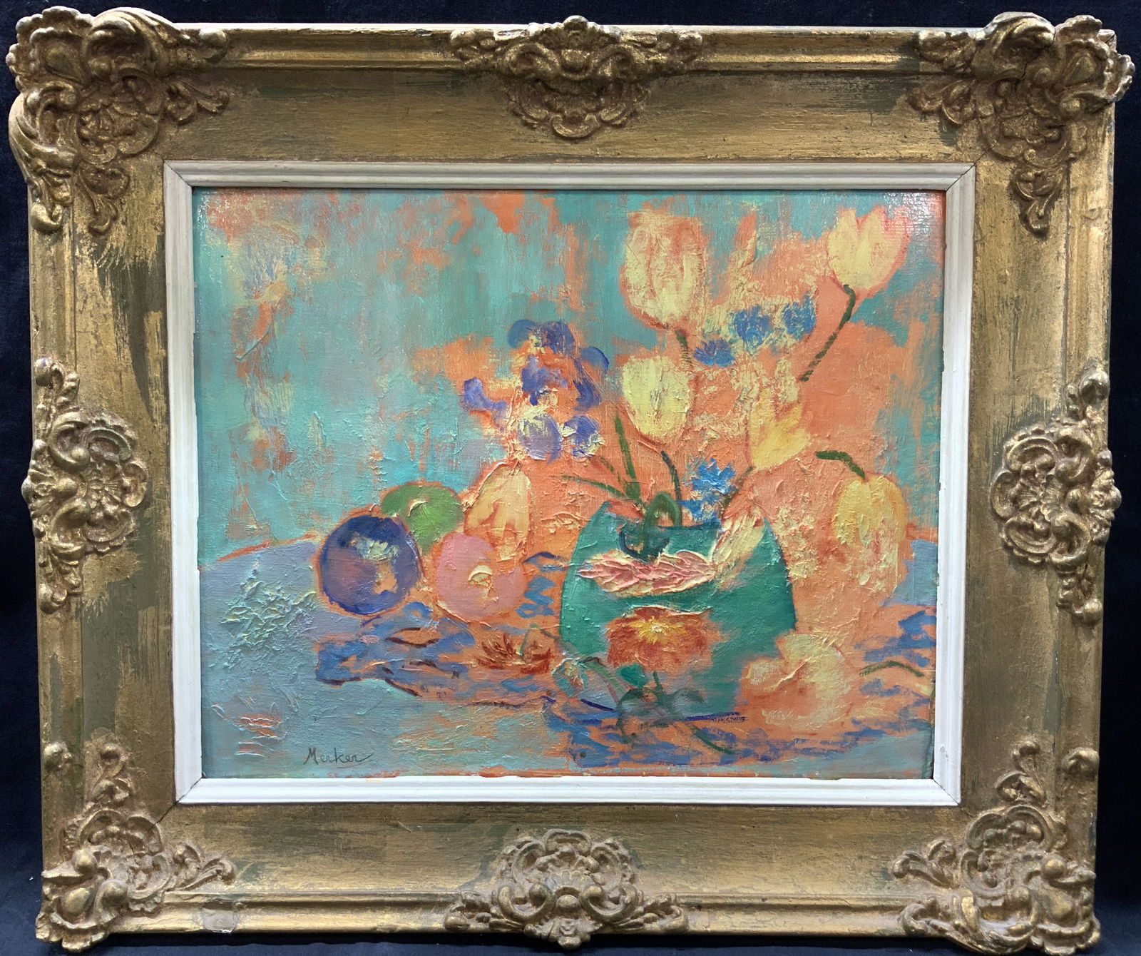 Merker Sgd Impressionist Still Life Oil Painting (1 of 11)