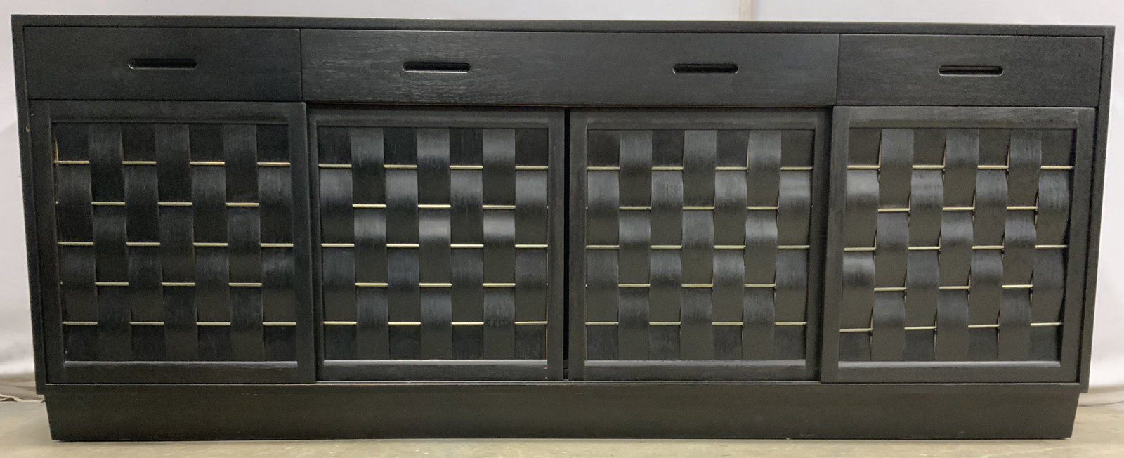 EDWARD WORMLEY DUNBAR MCM Woven Front Credenza 6ft+ (1 of 11)
