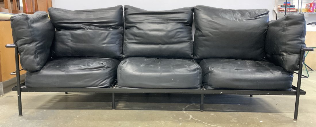 LE CORBUSIER Style MCM Metal Frame & Sofa (1 of 8)
