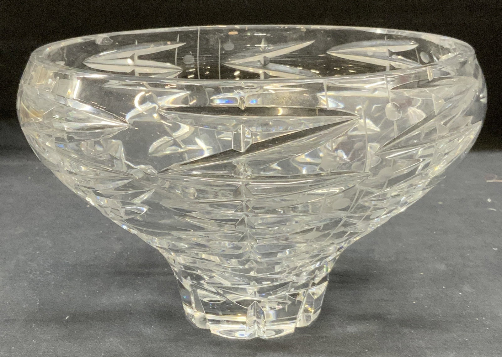 Vintage Heavy Cut Crystal Bowl (1 of 7)