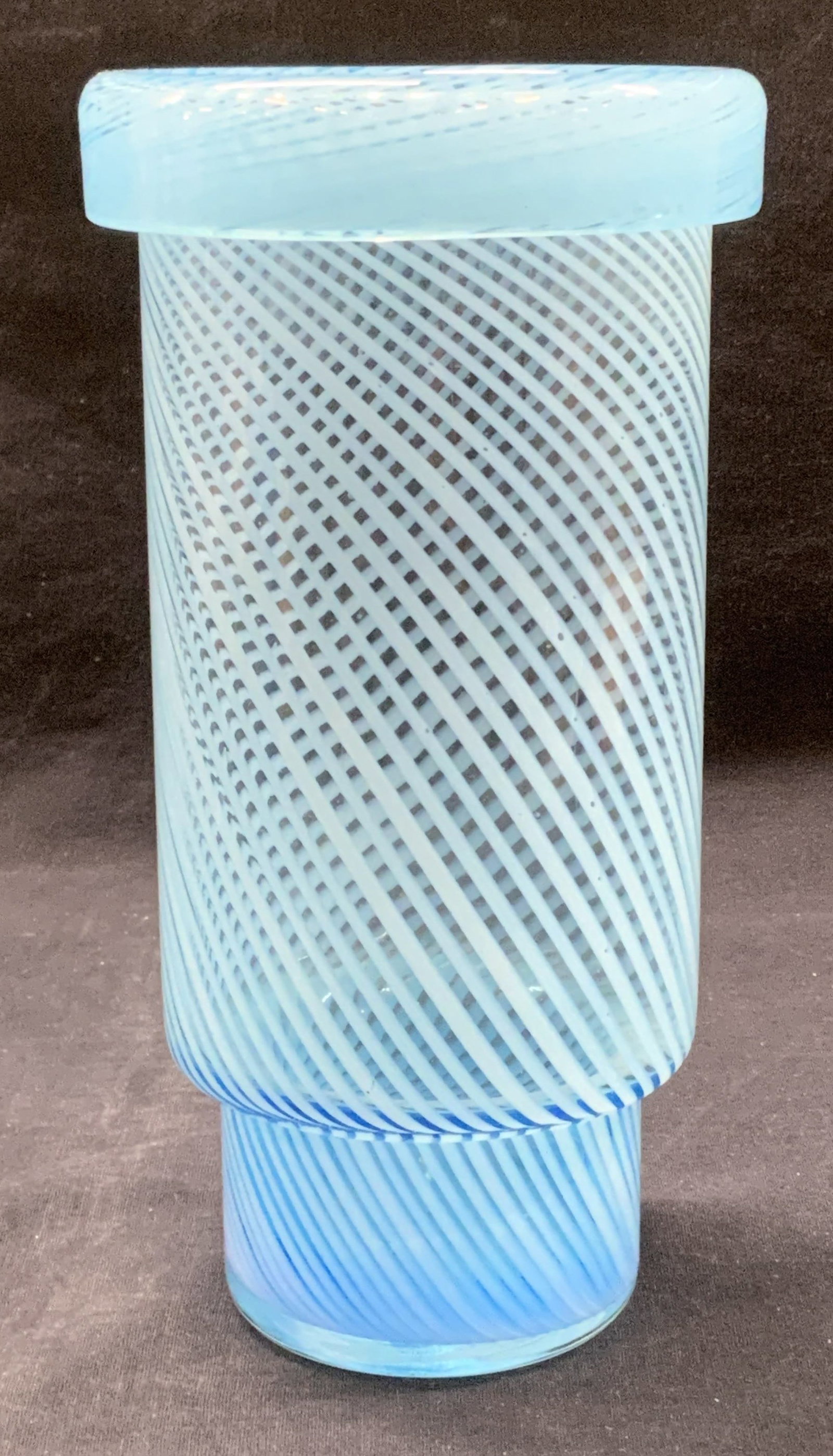 Blue Art Glass Vase (1 of 6)