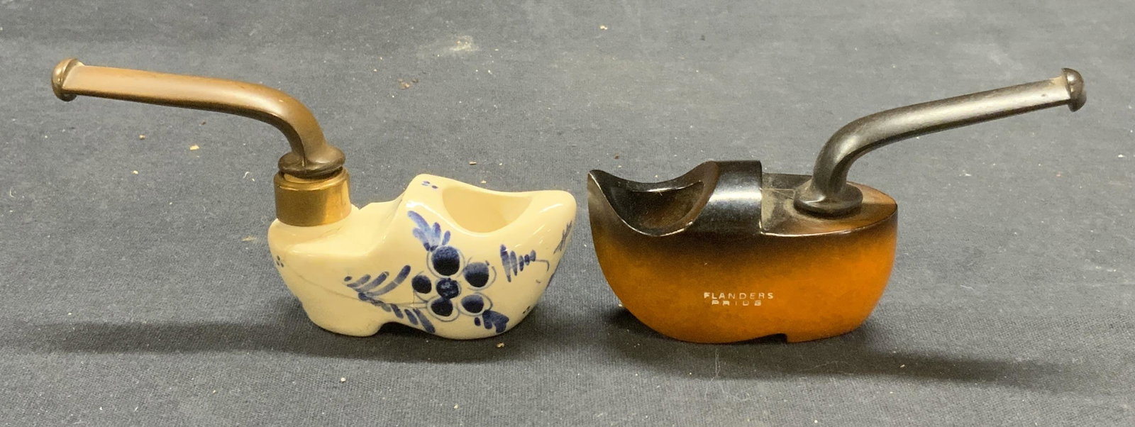 Lot 2 Vtg Goedewaggen Holland Clog Pipe, More (1 of 9)