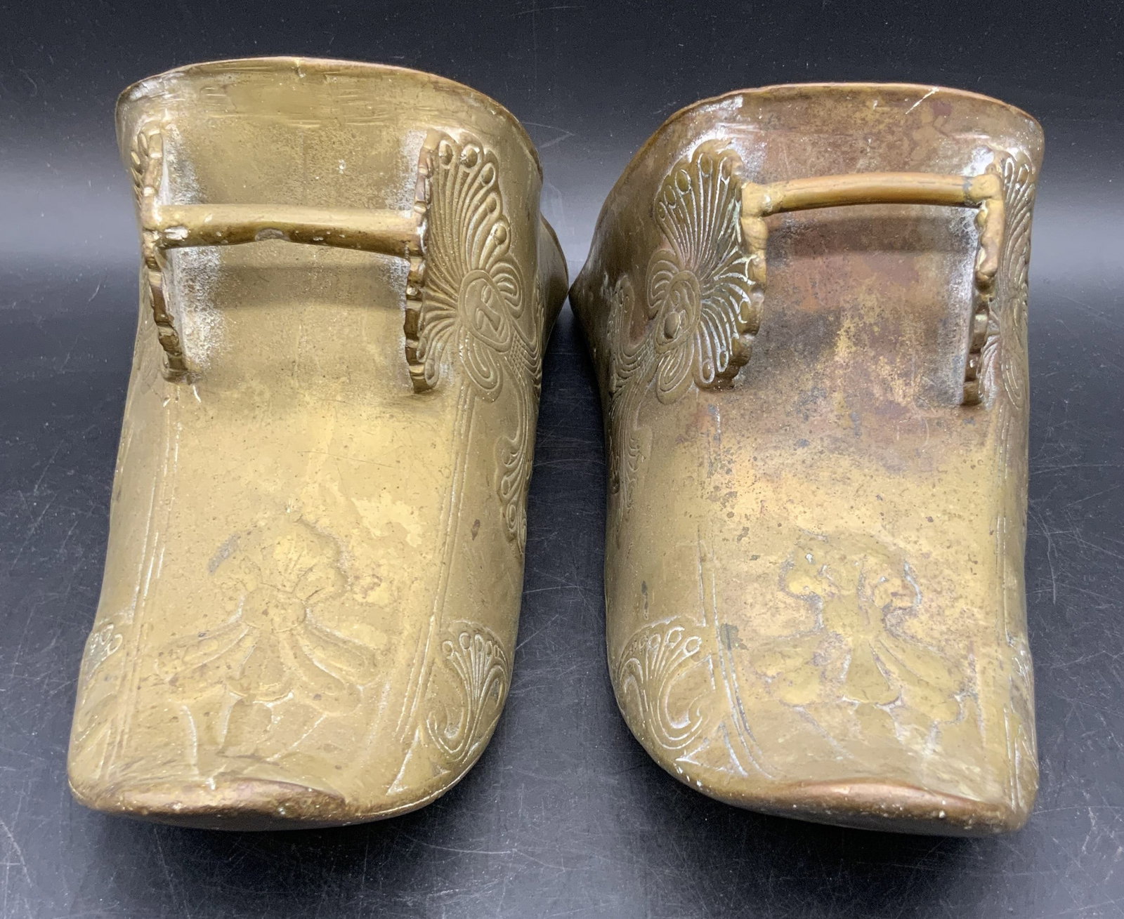 Pr Vintage Spanish Conquistador Brass Stirrups (1 of 15)