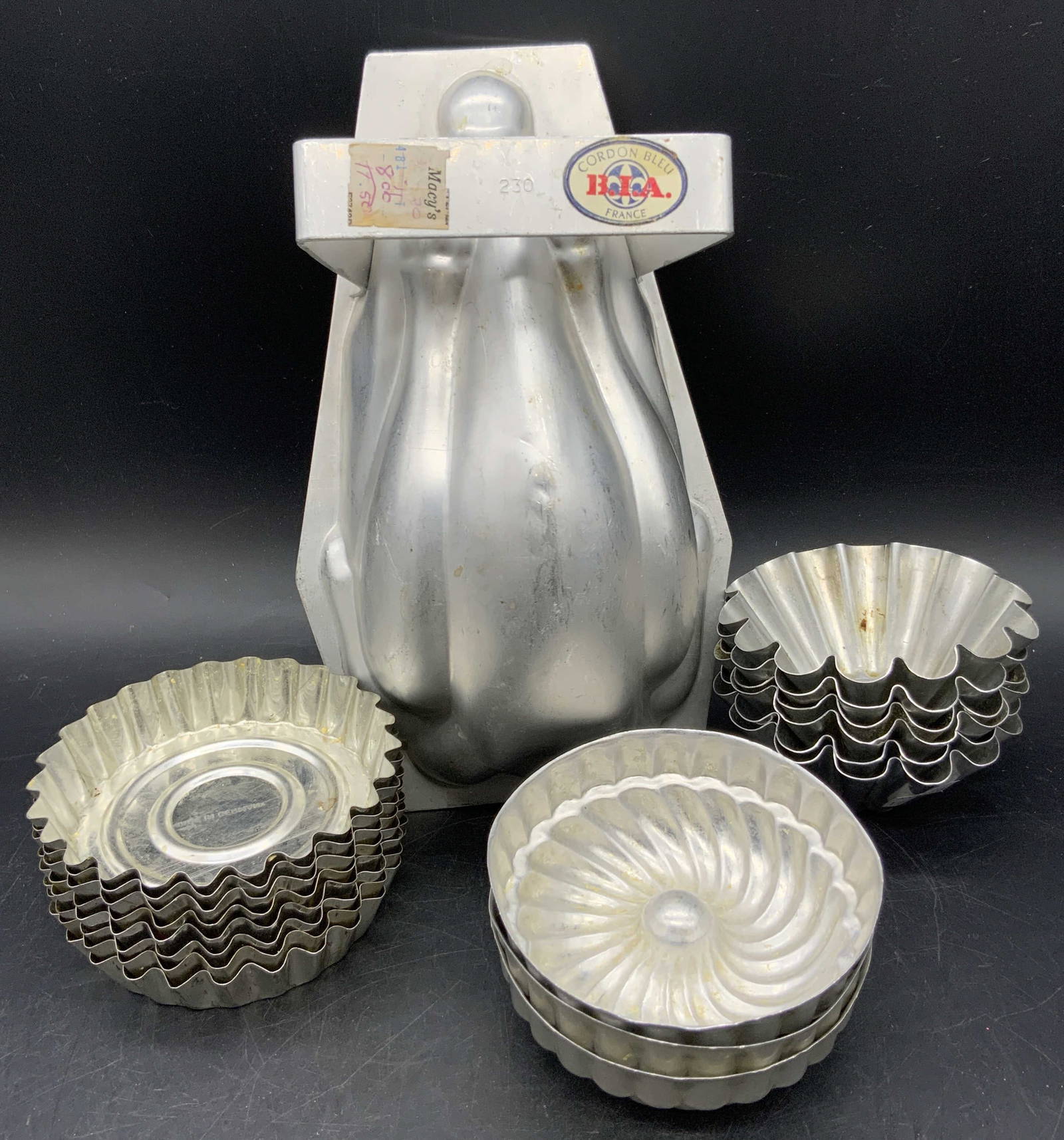 Group Lot Vintage Metal Bakeware, Germany, Italy + Auction