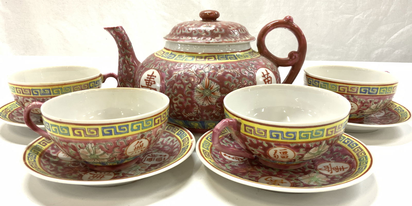 P.C.T Fine Porcelain Tea Set 9, Japan (1 of 8)