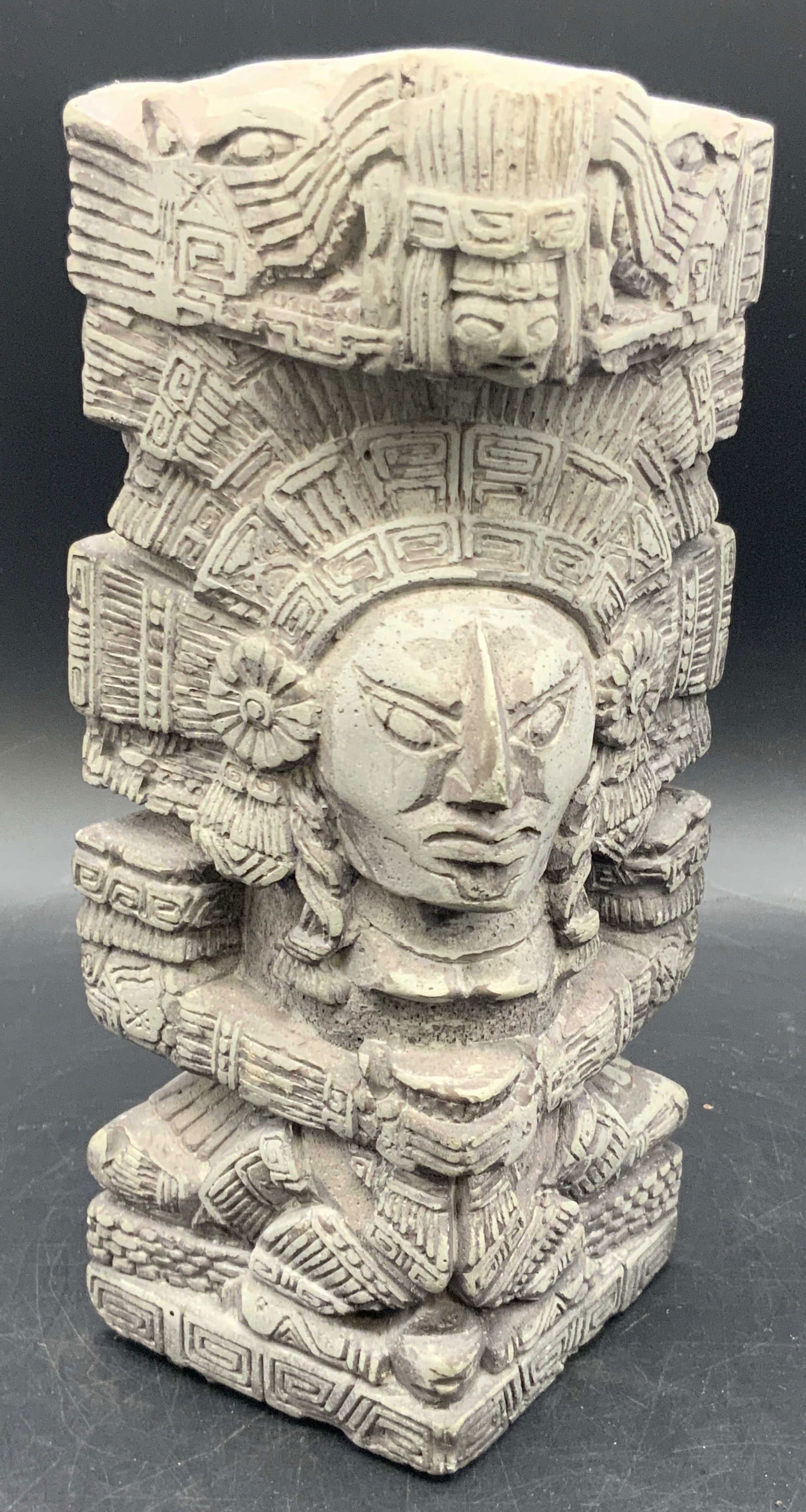 Carved Stone Mayan Figural Sculpture (1 of 10)