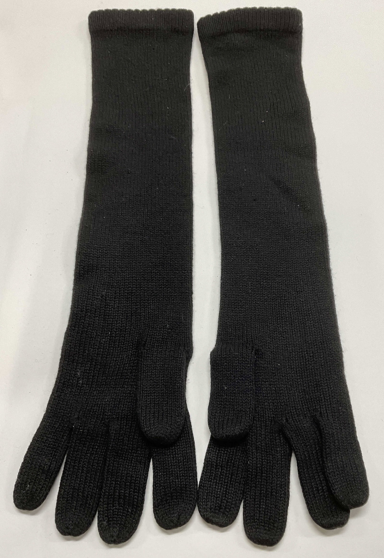 DONNAKARENNY Opera Length Black Cashmere Gloves HK (1 of 7)