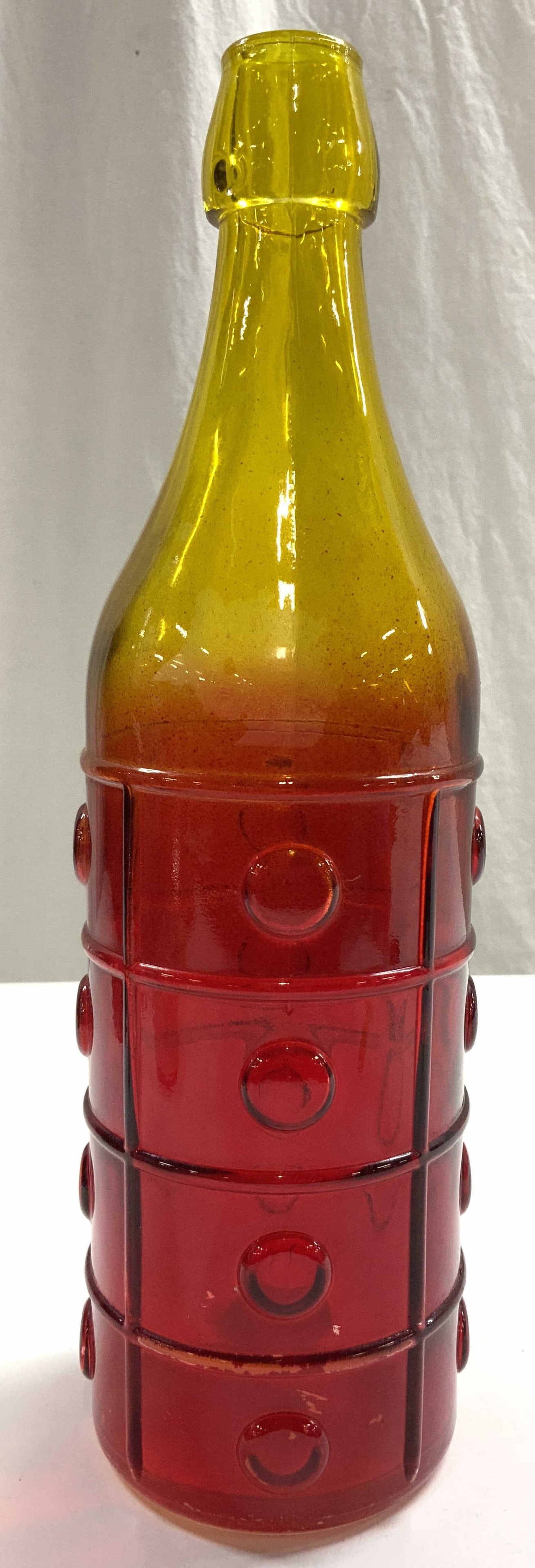 Gradient Art Bubble Glass Bottle Red & Yellow 1ft (1 of 6)
