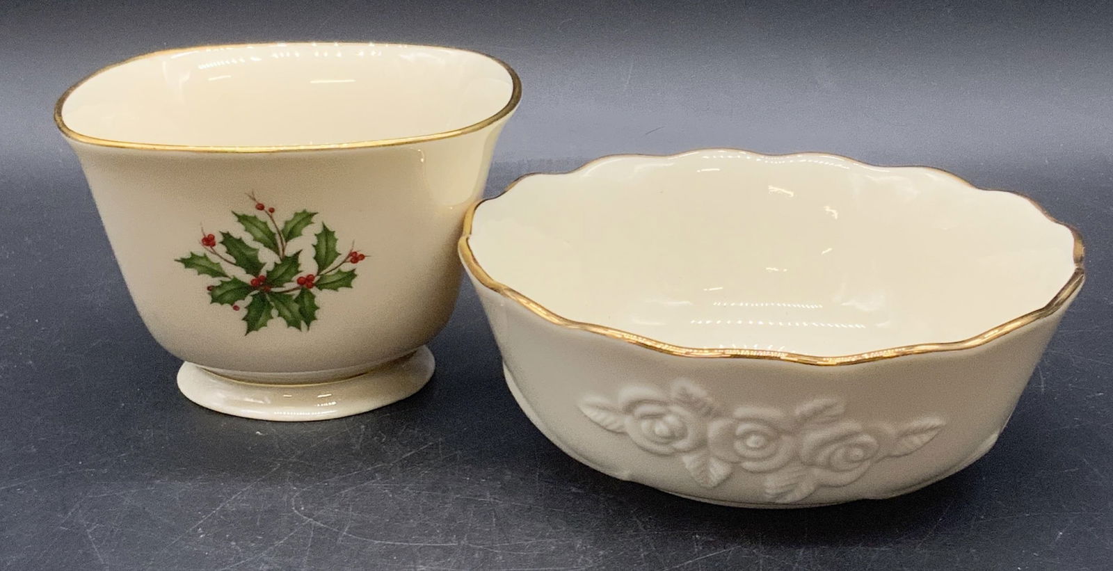 Lot 2 LENOX Hand Decorated Porcelain Bowls (1 of 11)
