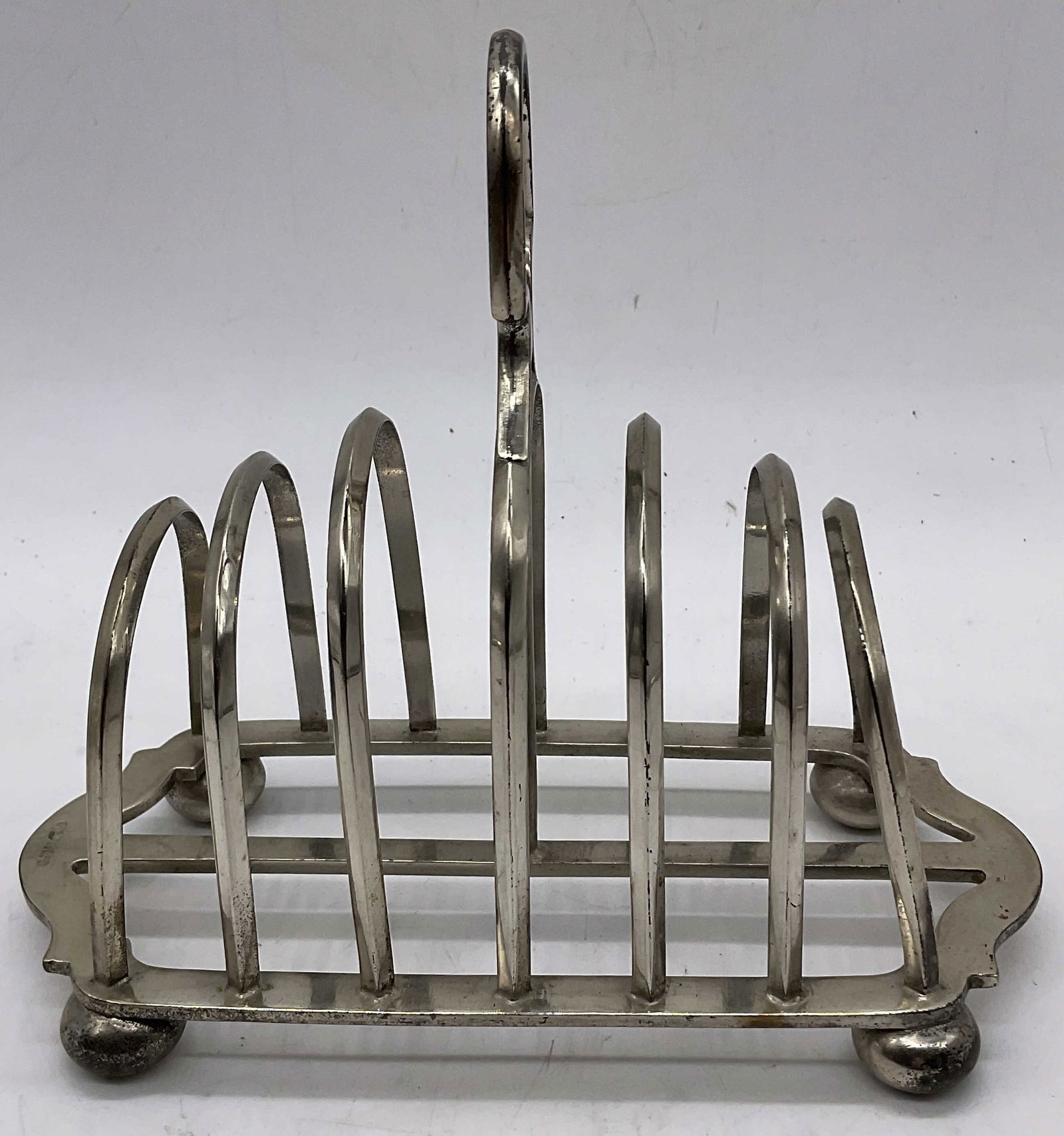 Silver Pl 6 Piece Deykin & Sons Toast Rack England (1 of 6)