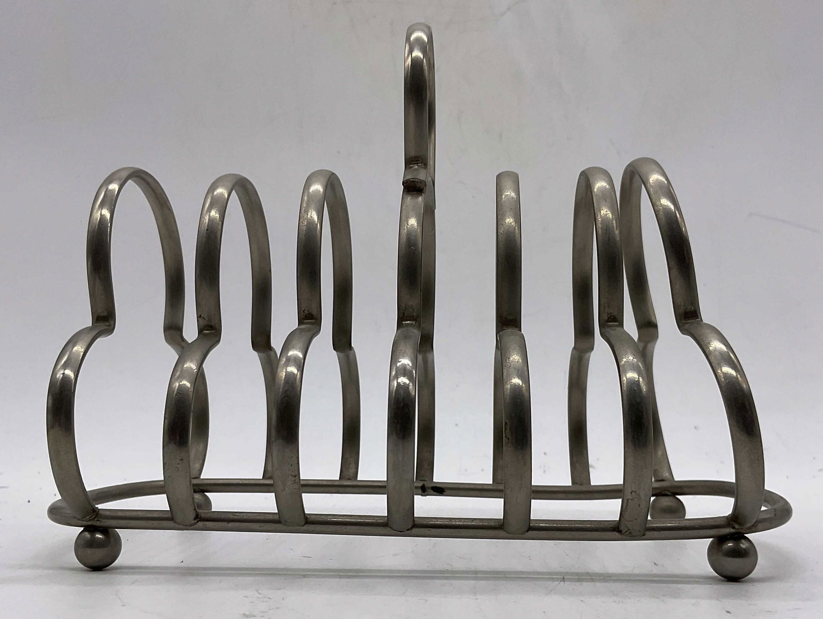 6 Piece Silver Plate Toast Rack England (1 of 6)