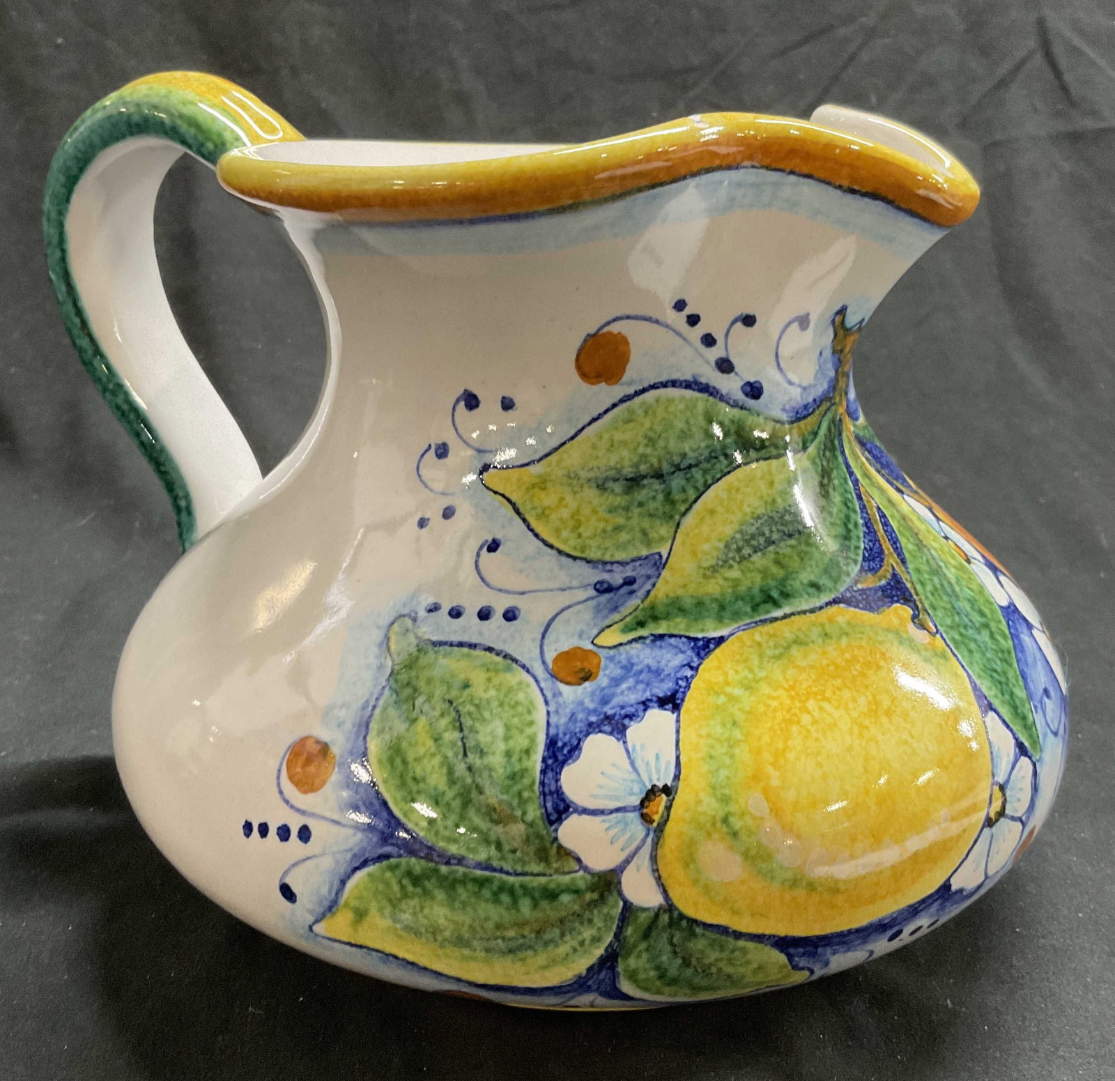 Ceramic SIENA AMANO Water Pitcher, Italy (1 of 6)