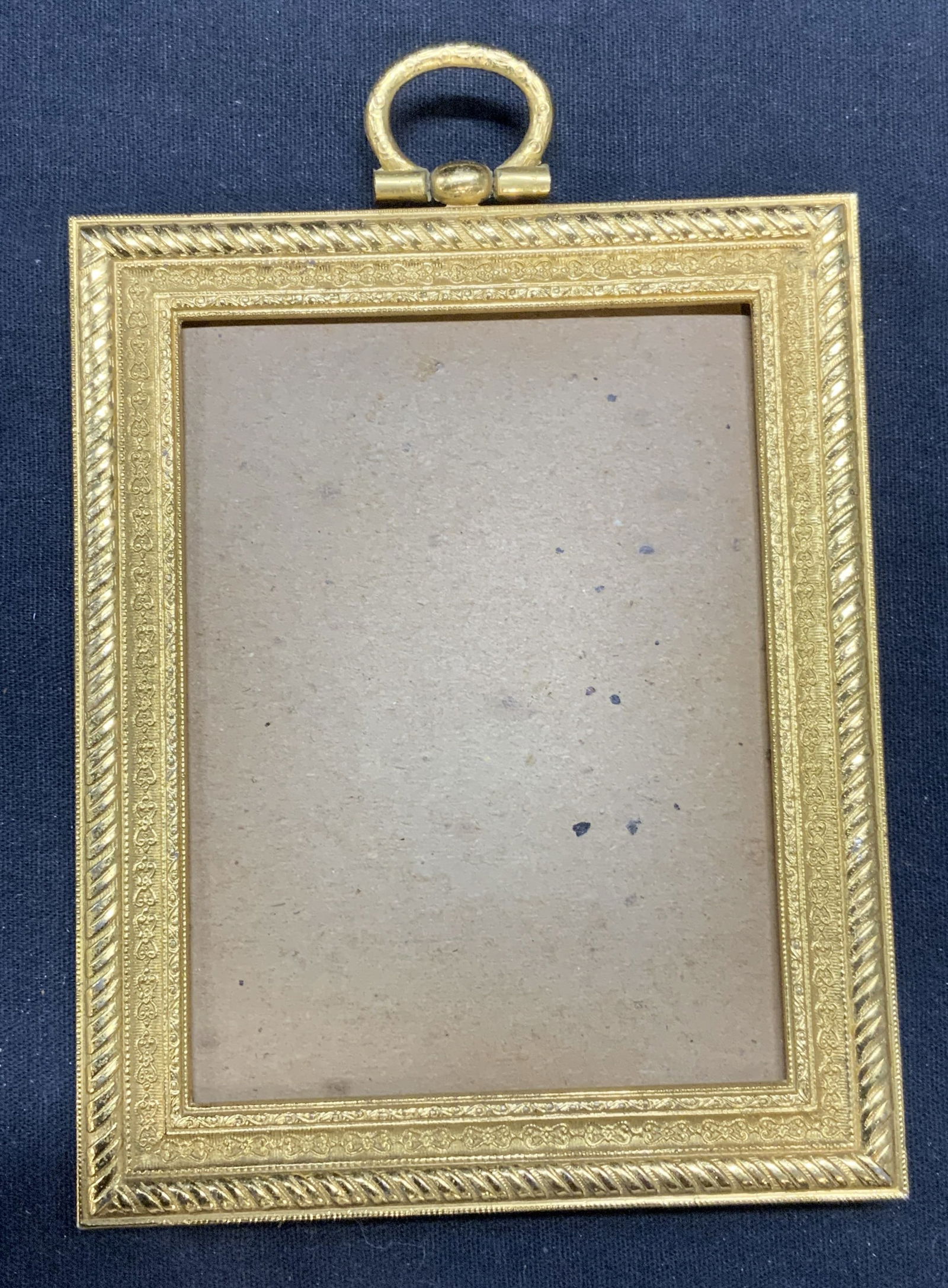 Vintage Embossed Gold Tone Picture Frame (1 of 6)