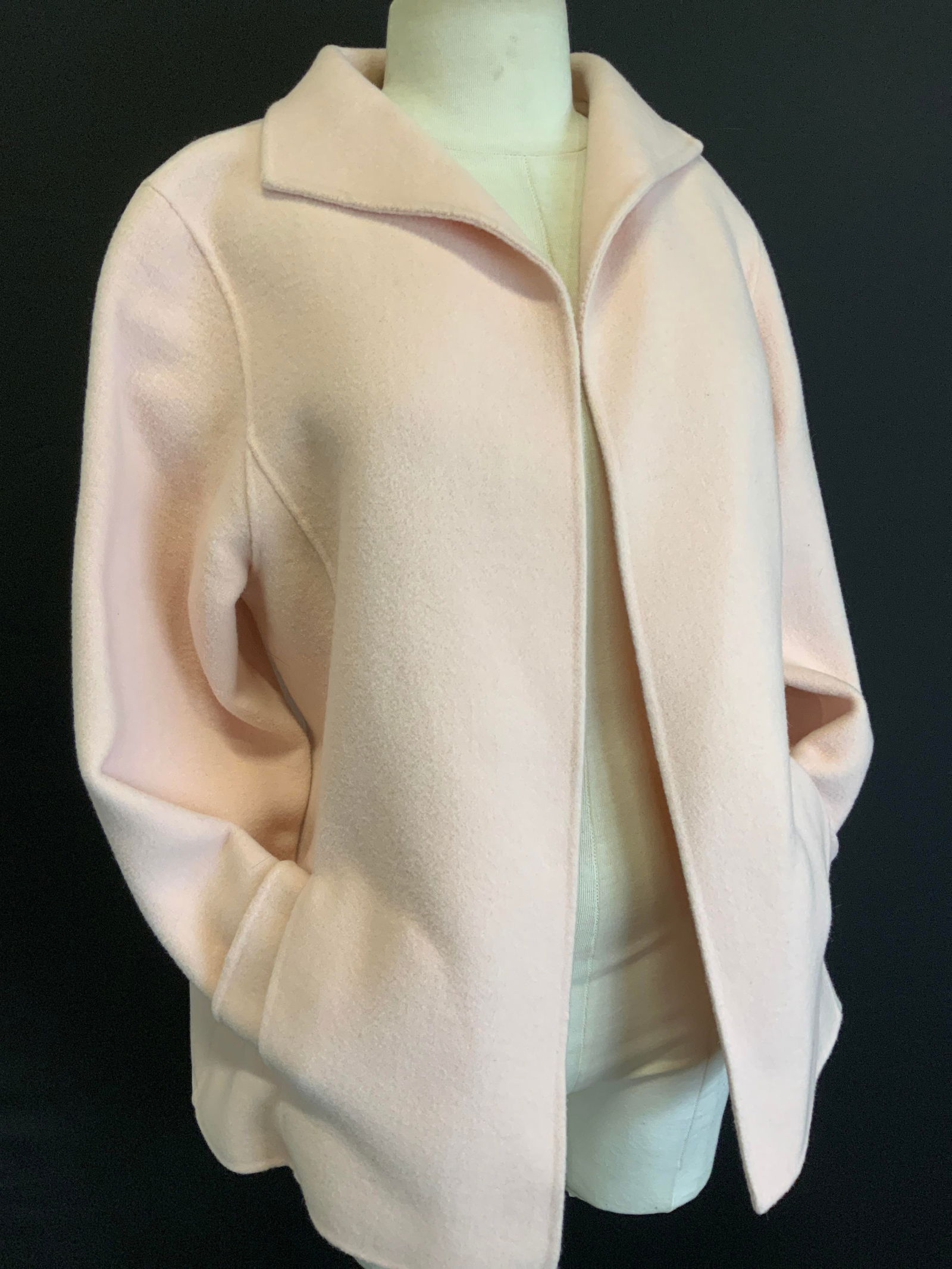Eileen Fisher Pink Wool / Cashmere Jacket (1 of 7)