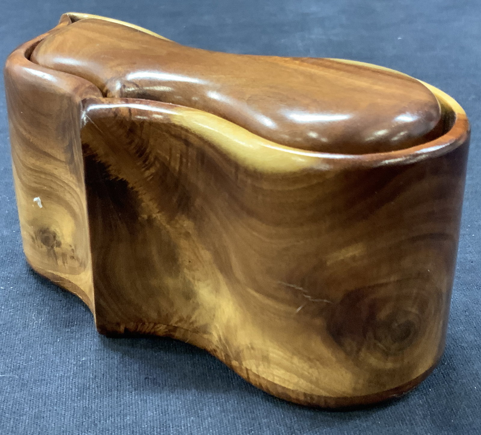 Signed Artisan Crafted Wooden Trinket Box (1 of 8)