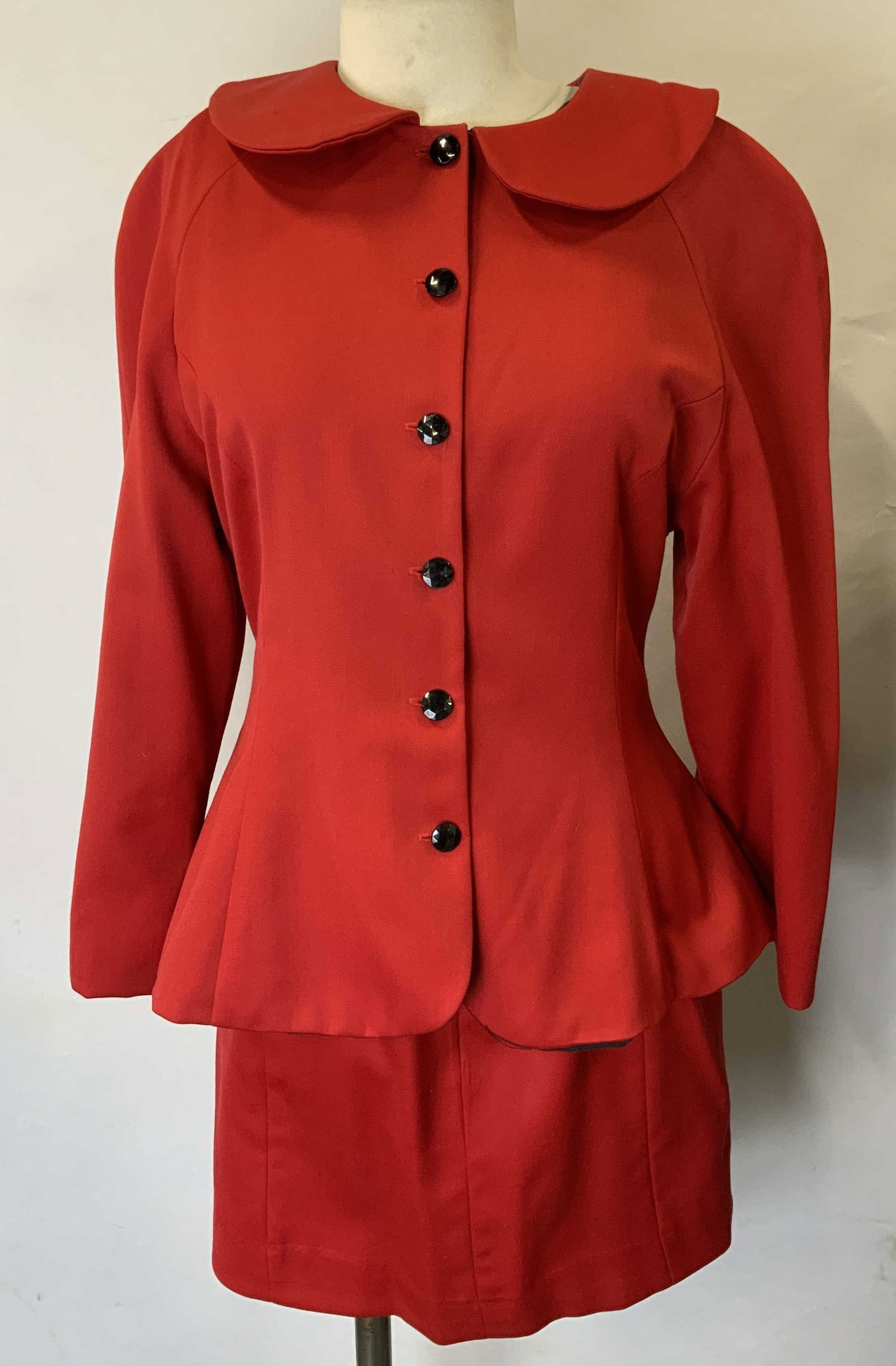 Lot 2 Vintage Cornelie Red Skirt & Jacket France (1 of 10)