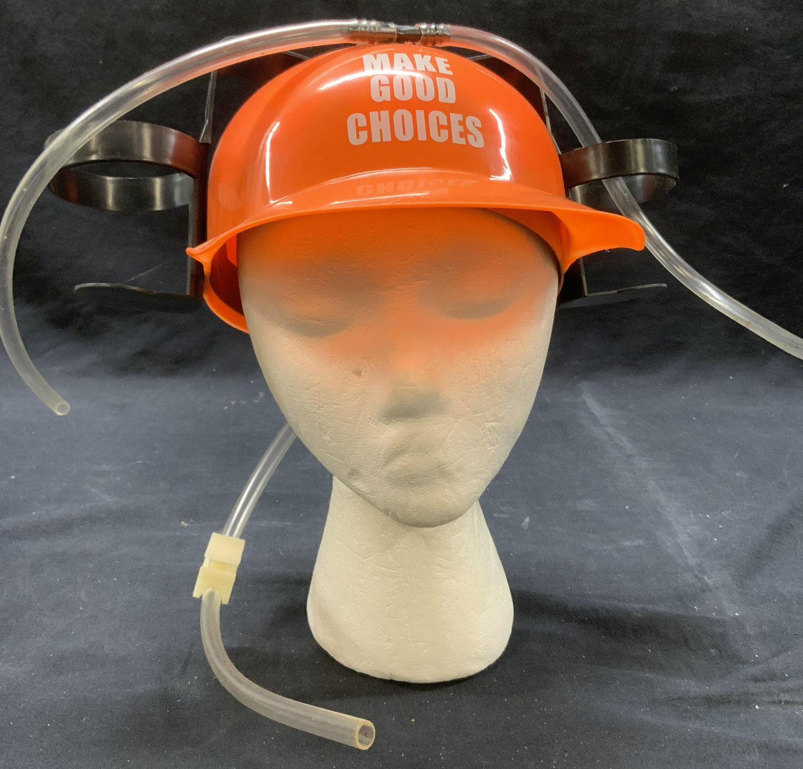 Novelty Drinking Cap w Hands Free Straws (1 of 6)