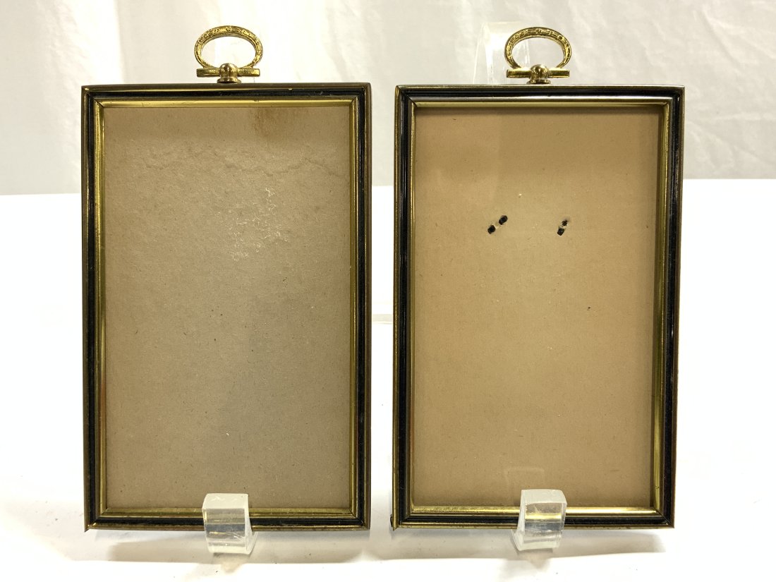 Pair Vintage Gilt Metal Picture Frames (1 of 6)