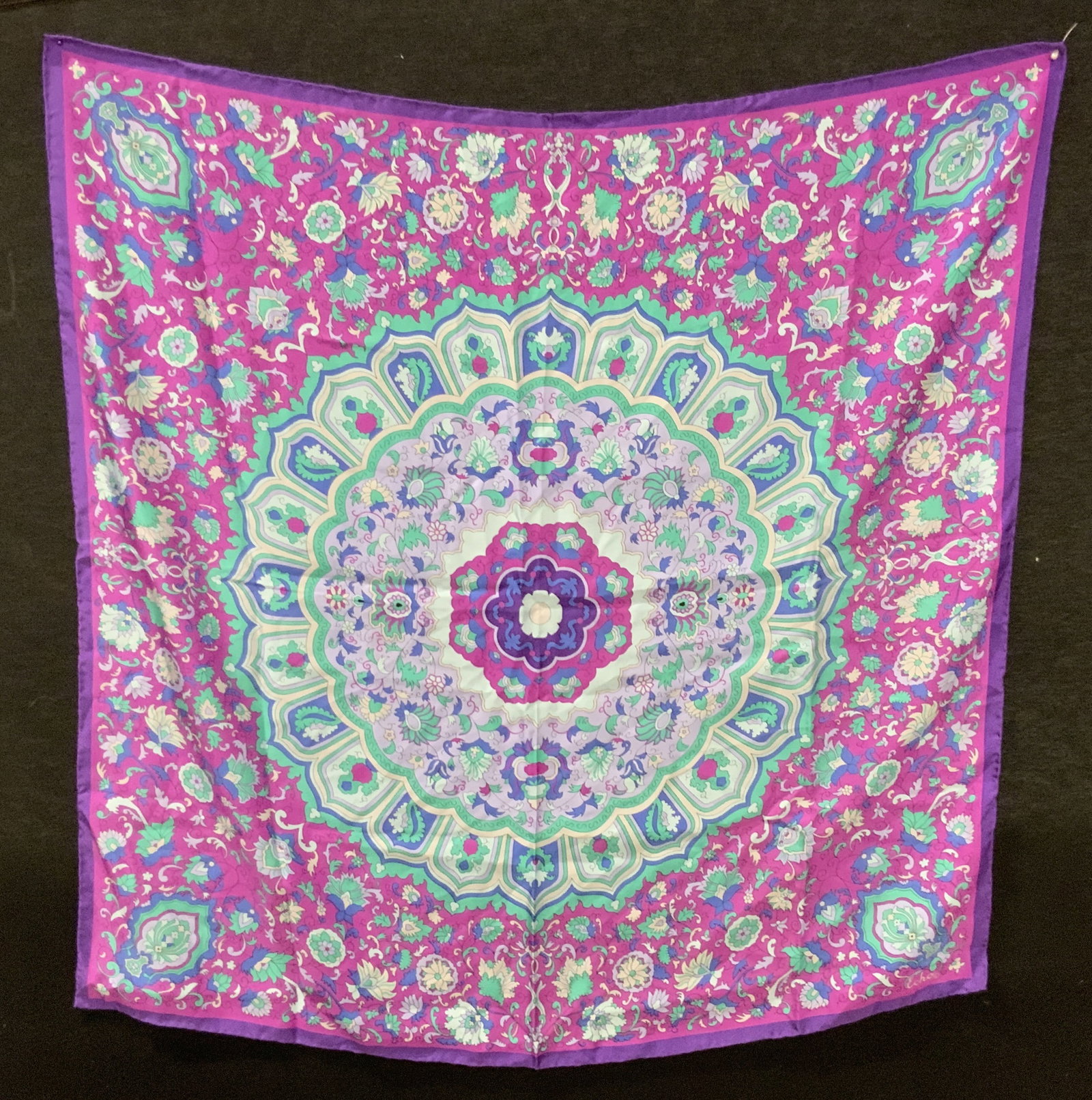Multicolored Floral Patterned Scarf (1 of 8)