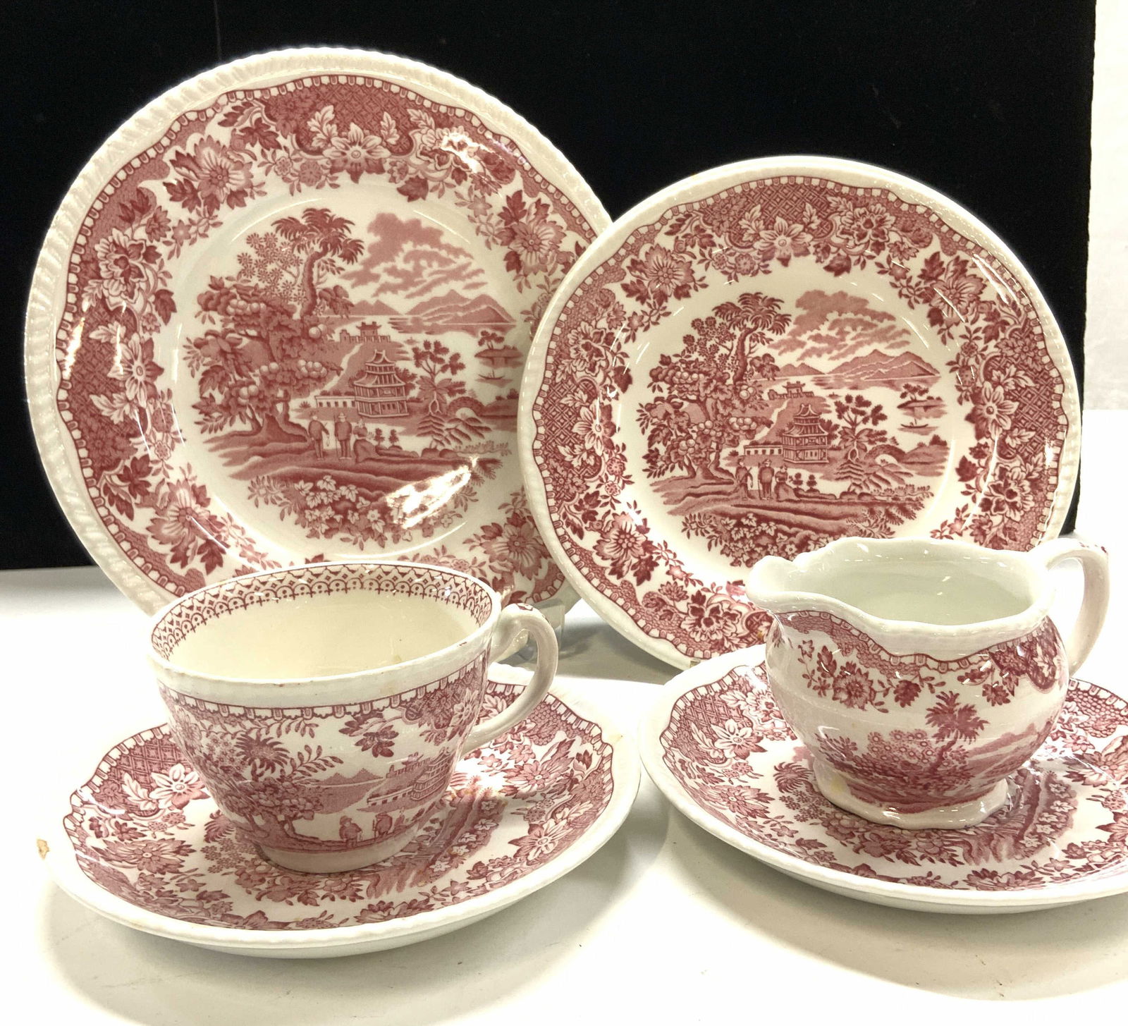 8 Woods Burslem Seaforth Transferware Dishes England (1 of 7)