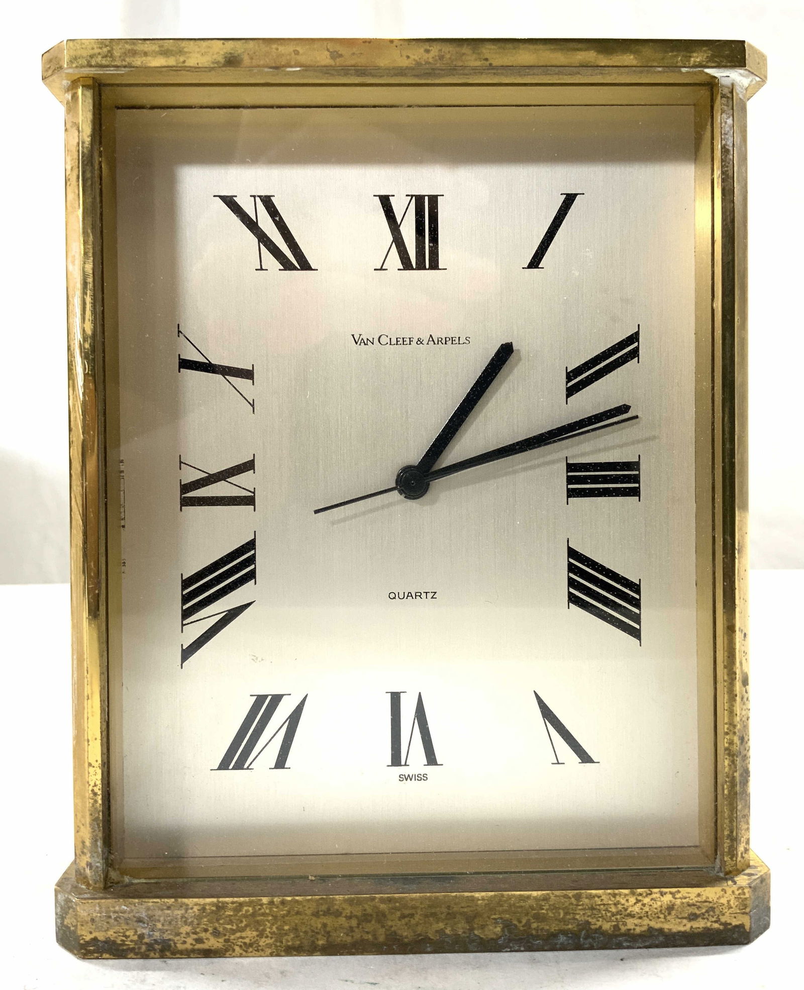 VAN CLEEF & ARPELS Brass Mantel Clock (1 of 8)