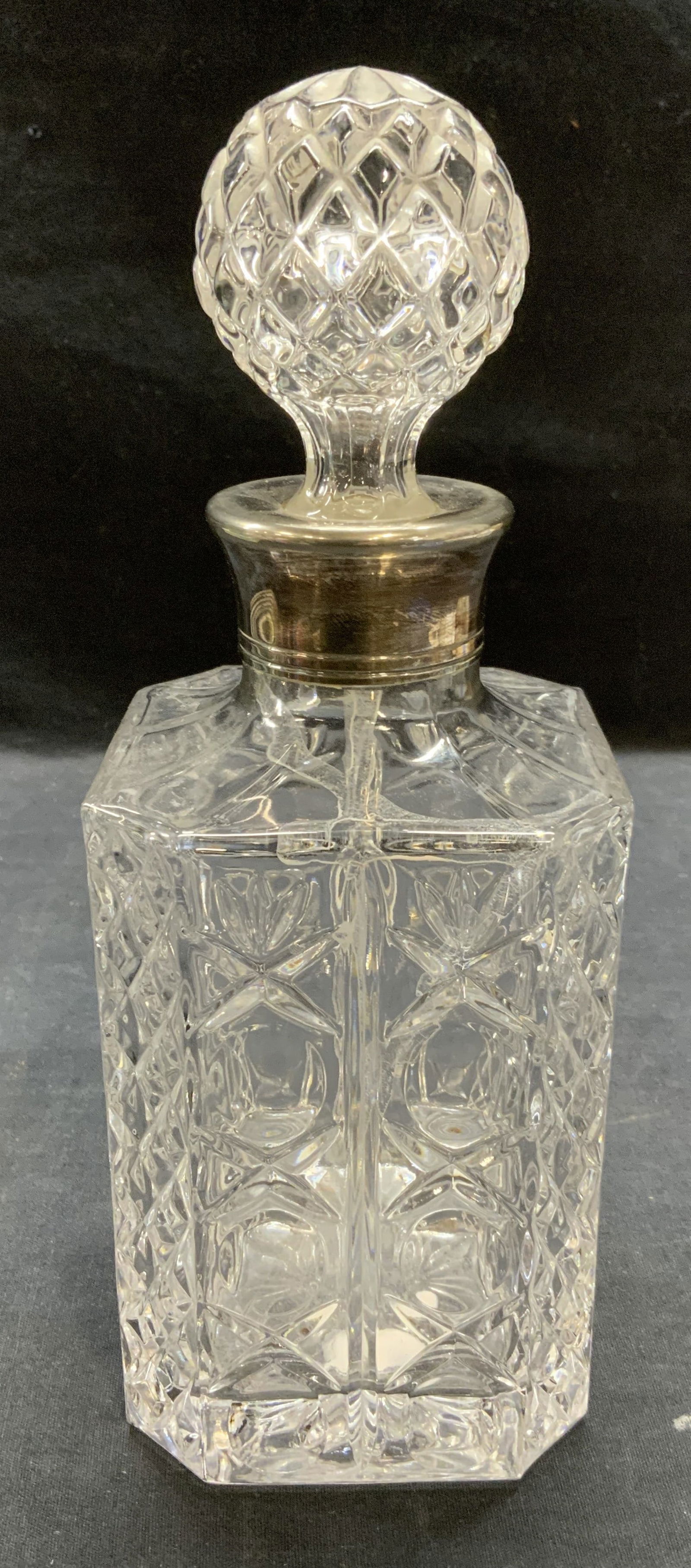 Vintage Cut Crystal Silver Plated Decanter (1 of 6)