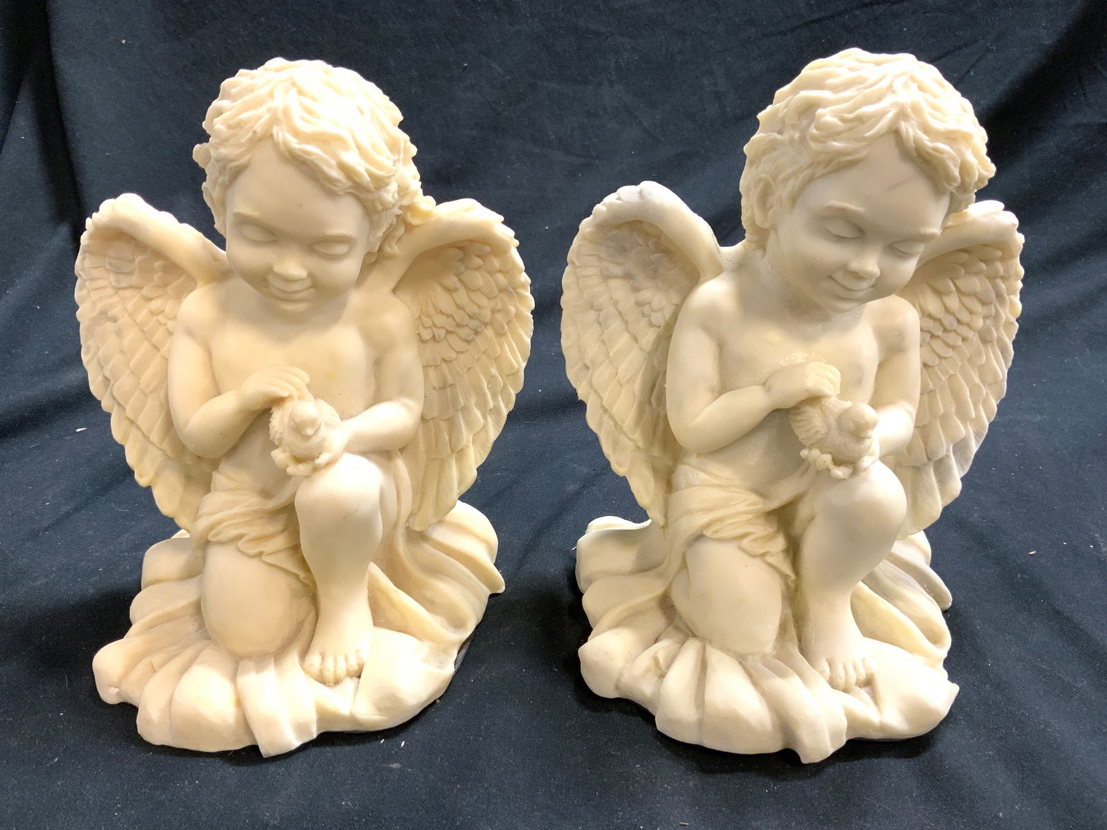 Vintage Pair Resinous Cherub Bookends (1 of 7)