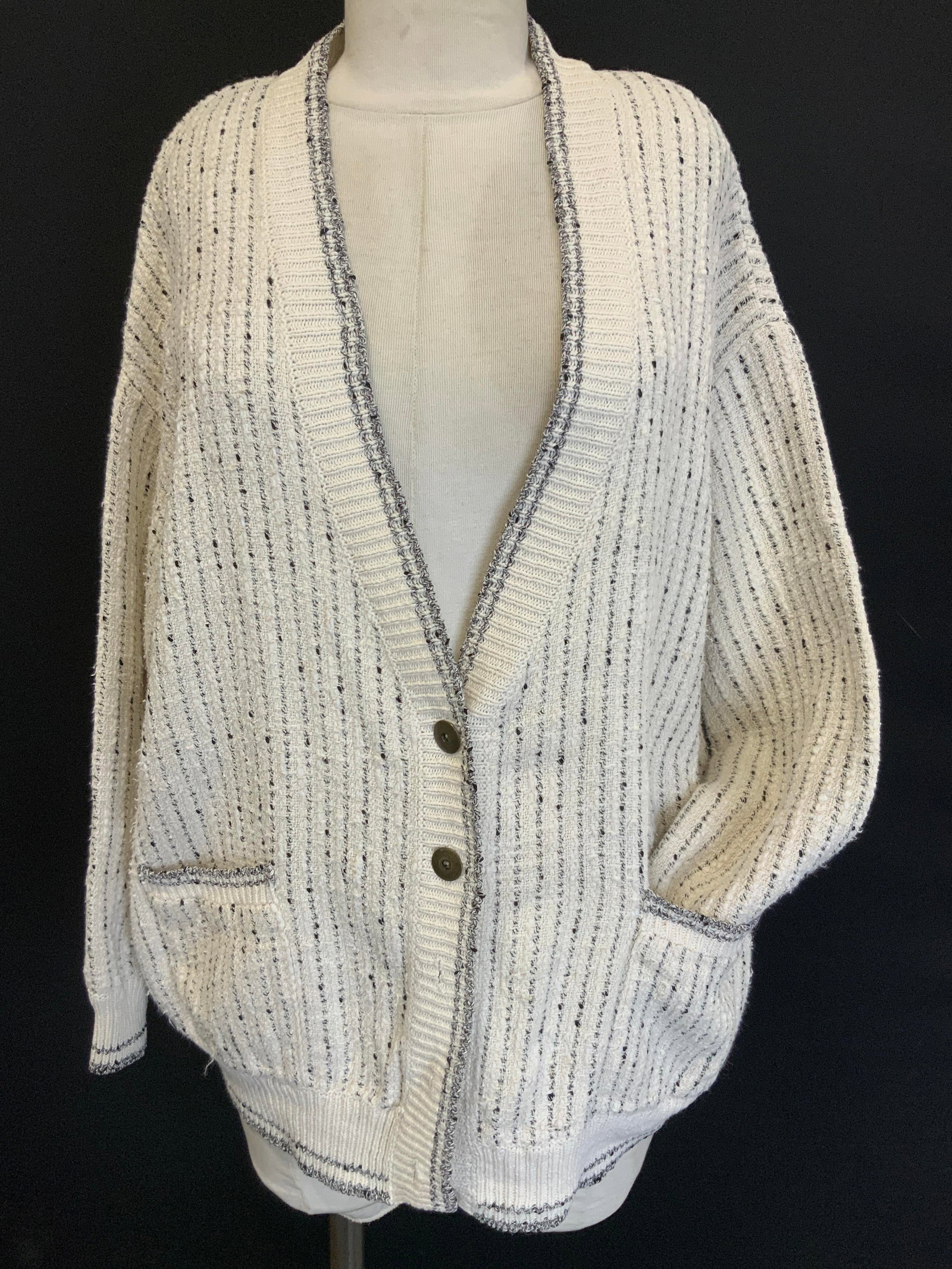 Pronto MODA Cotton & Linen Button Up Cardigan (1 of 8)